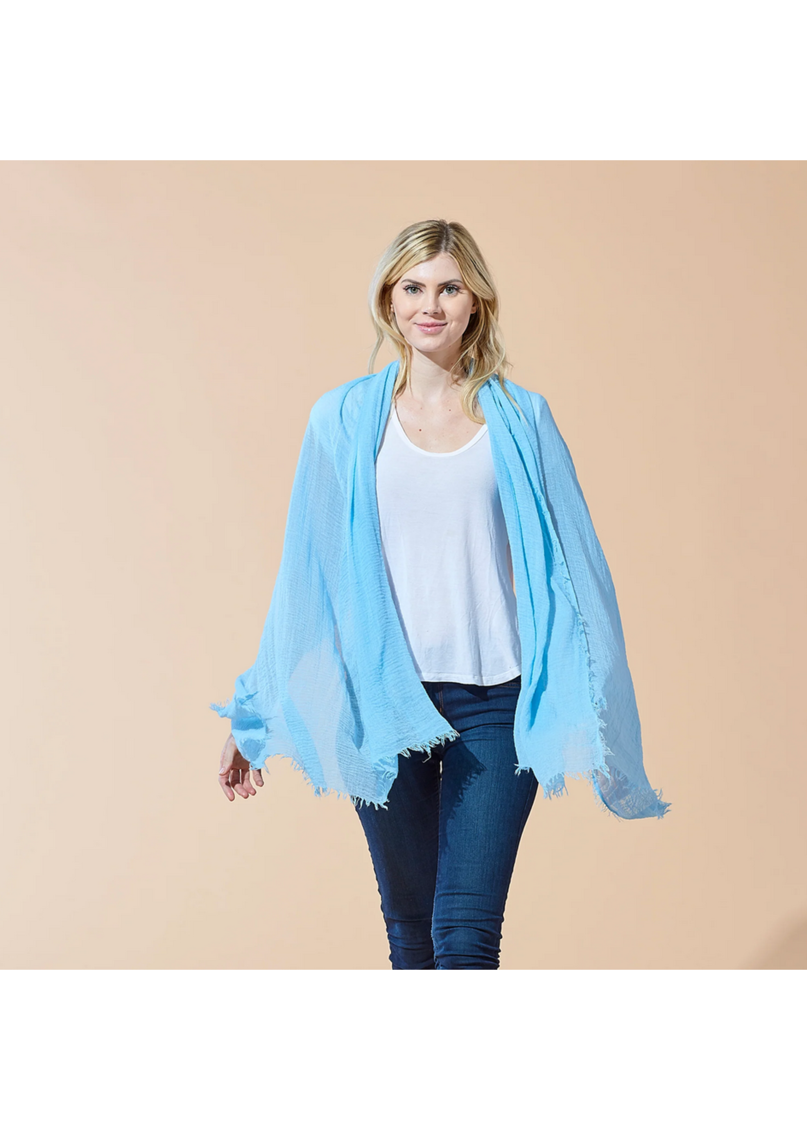 Tickled Pink Insect Shield Scarf Light Blue