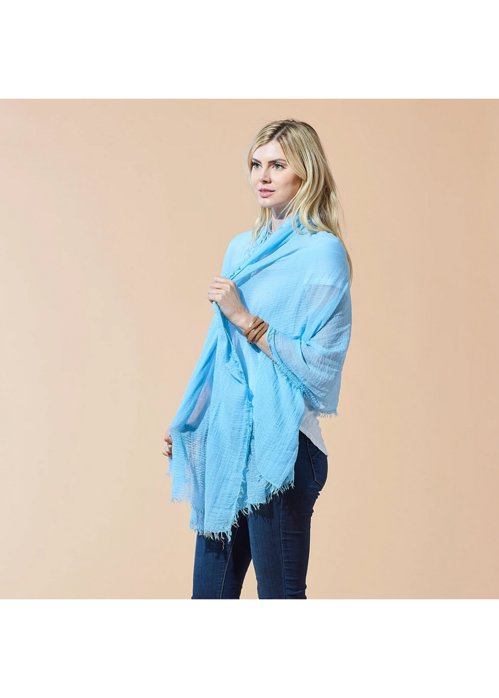 Tickled Pink Insect Shield Scarf Light Blue