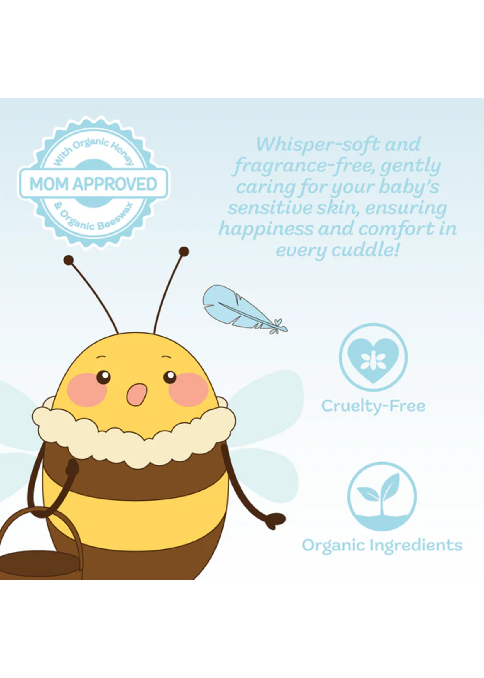 Naked Bee Lil' Cheeks to Cheeks Face & Body Lotion Pure & Simple