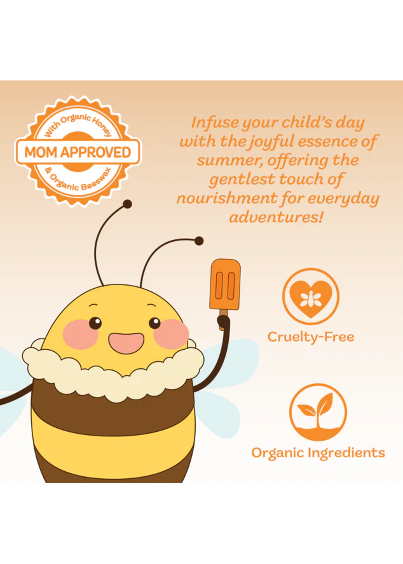 Naked Bee Lil' Cheeks to Cheeks Face & Body Lotion Orange Popsicle