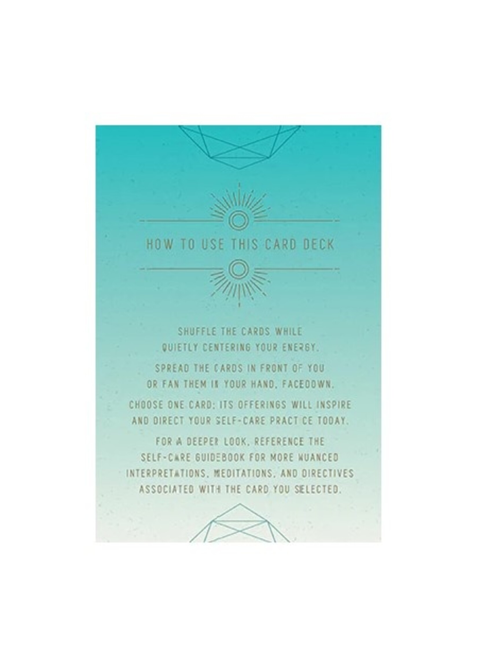 DECK Self-Care: Inspirational Card Deck and Guidebook