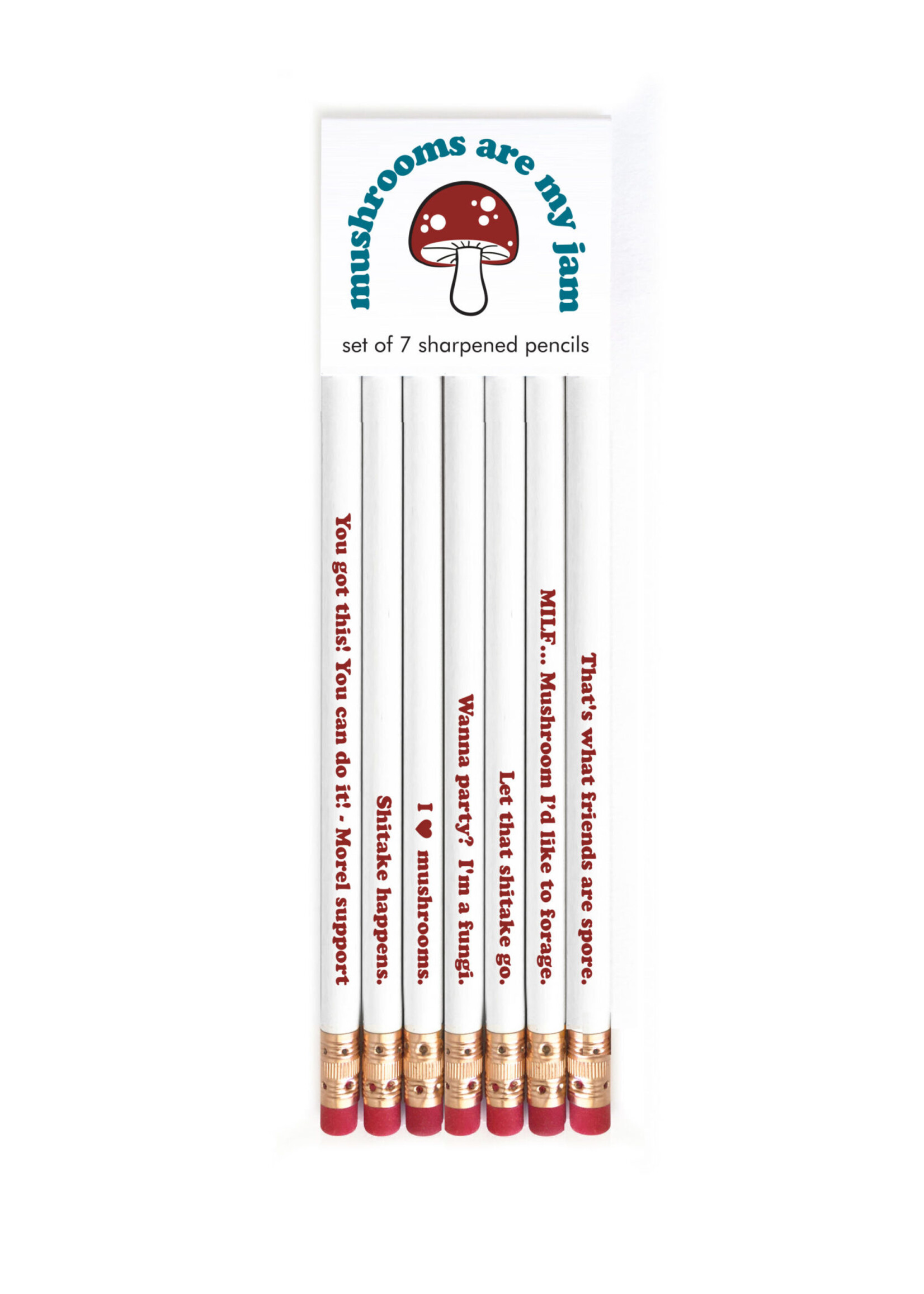 Snifty MUSHROOMS ARE MY JAM Pencil Set