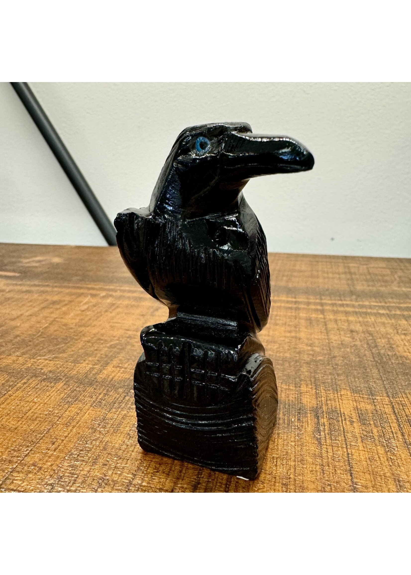 Crystal Animal Onyx Raven