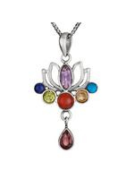 Necklace 7 Stone Chakra Lotus