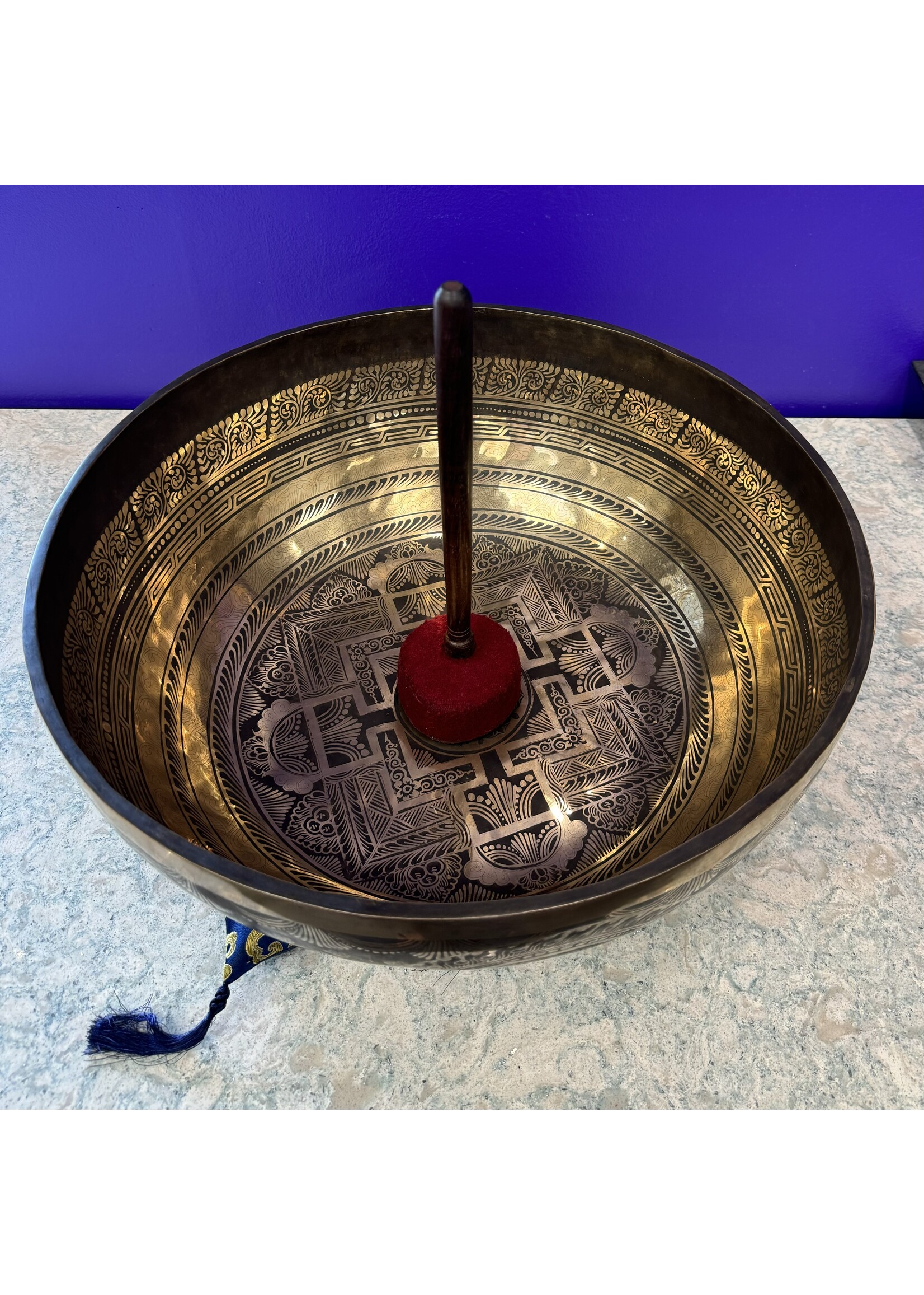 Tibetan Singing Bowl - 18" w / Mallet