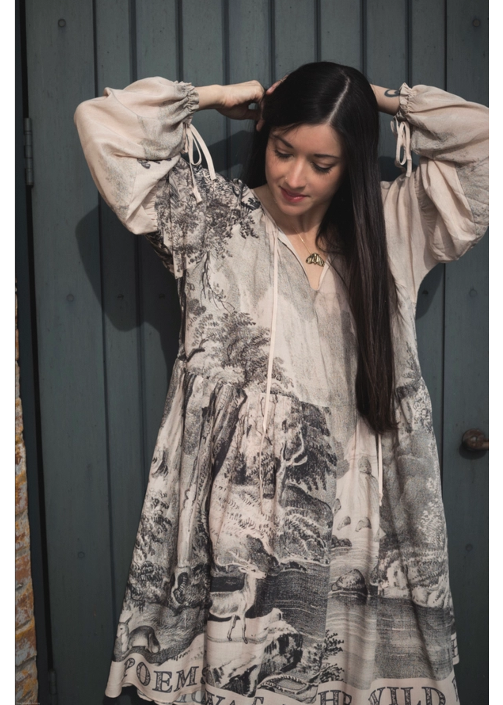 Market of Stars Wildwood Reversible Printed Dress/Layering Tunic ONE SIZE