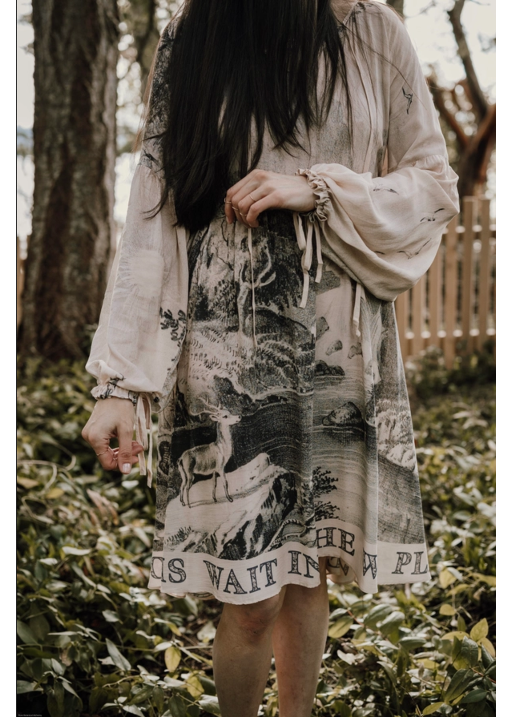 Dress Printed Reversible Layering Tunic ONE SIZE