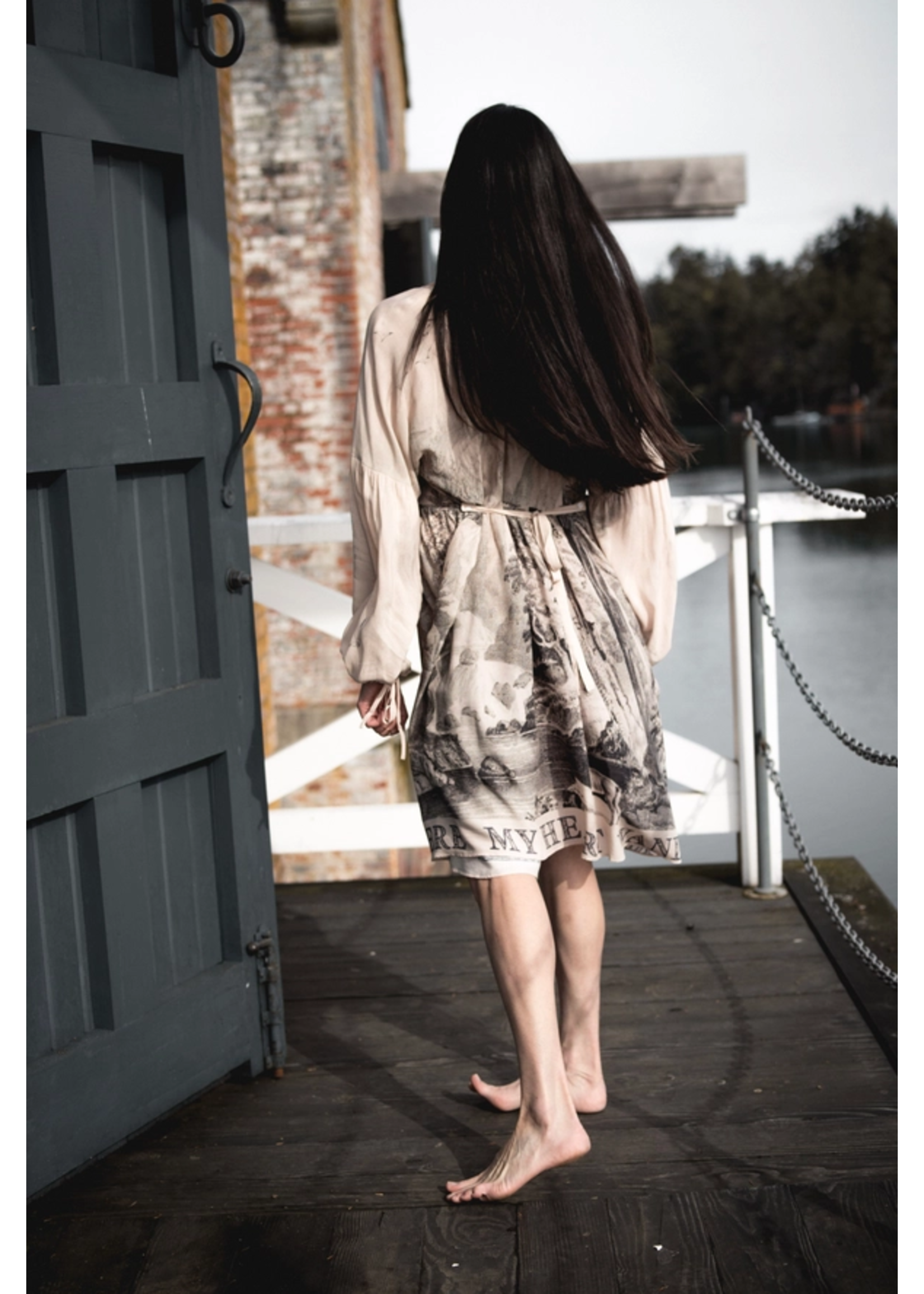 Dress Printed Reversible Layering Tunic ONE SIZE