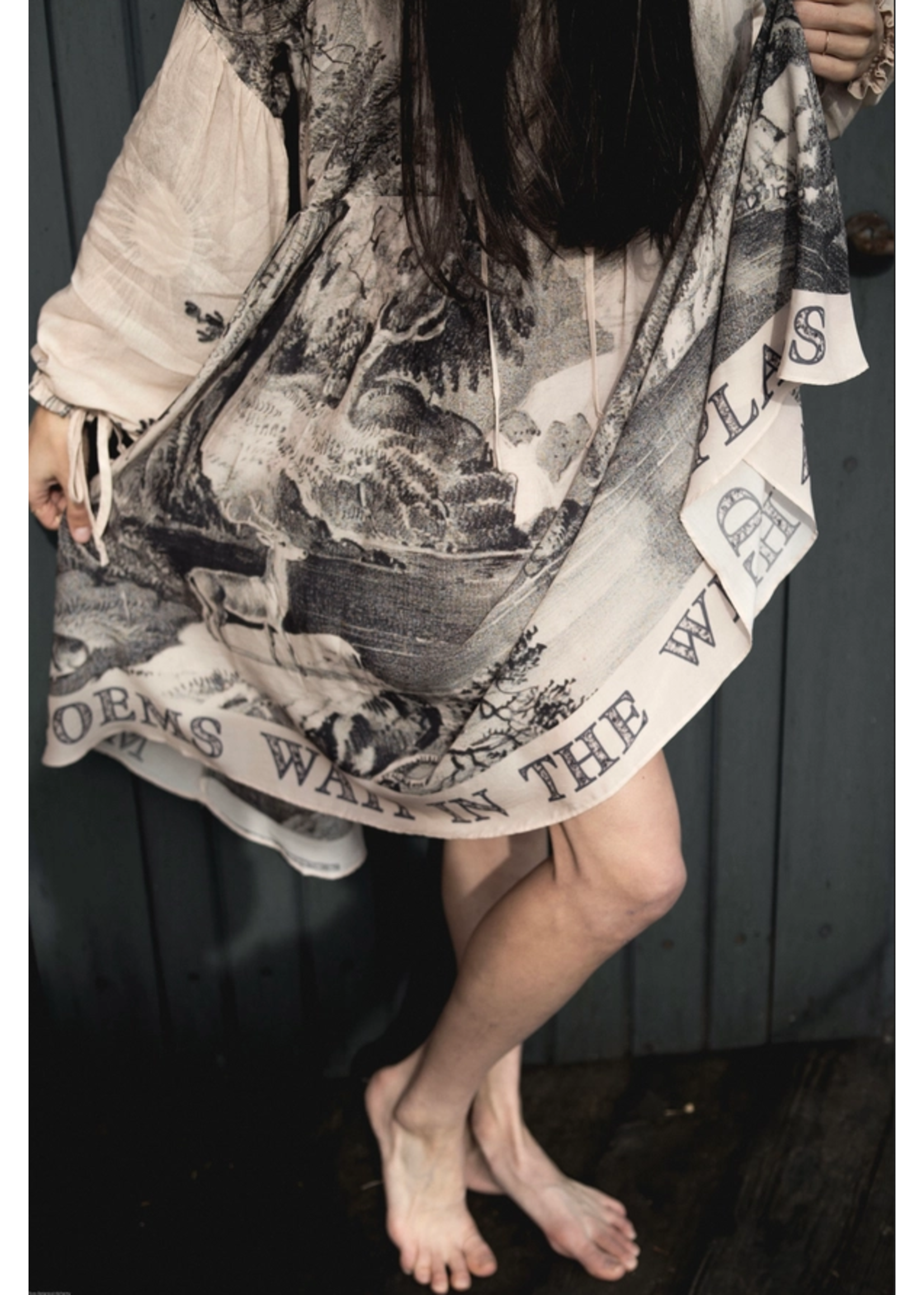 Dress Printed Reversible Layering Tunic ONE SIZE