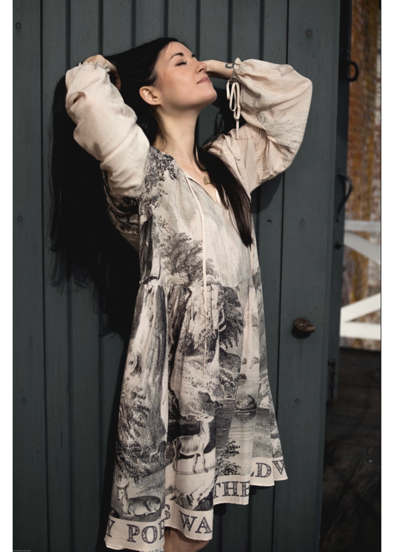 Dress Printed Reversible Layering Tunic ONE SIZE