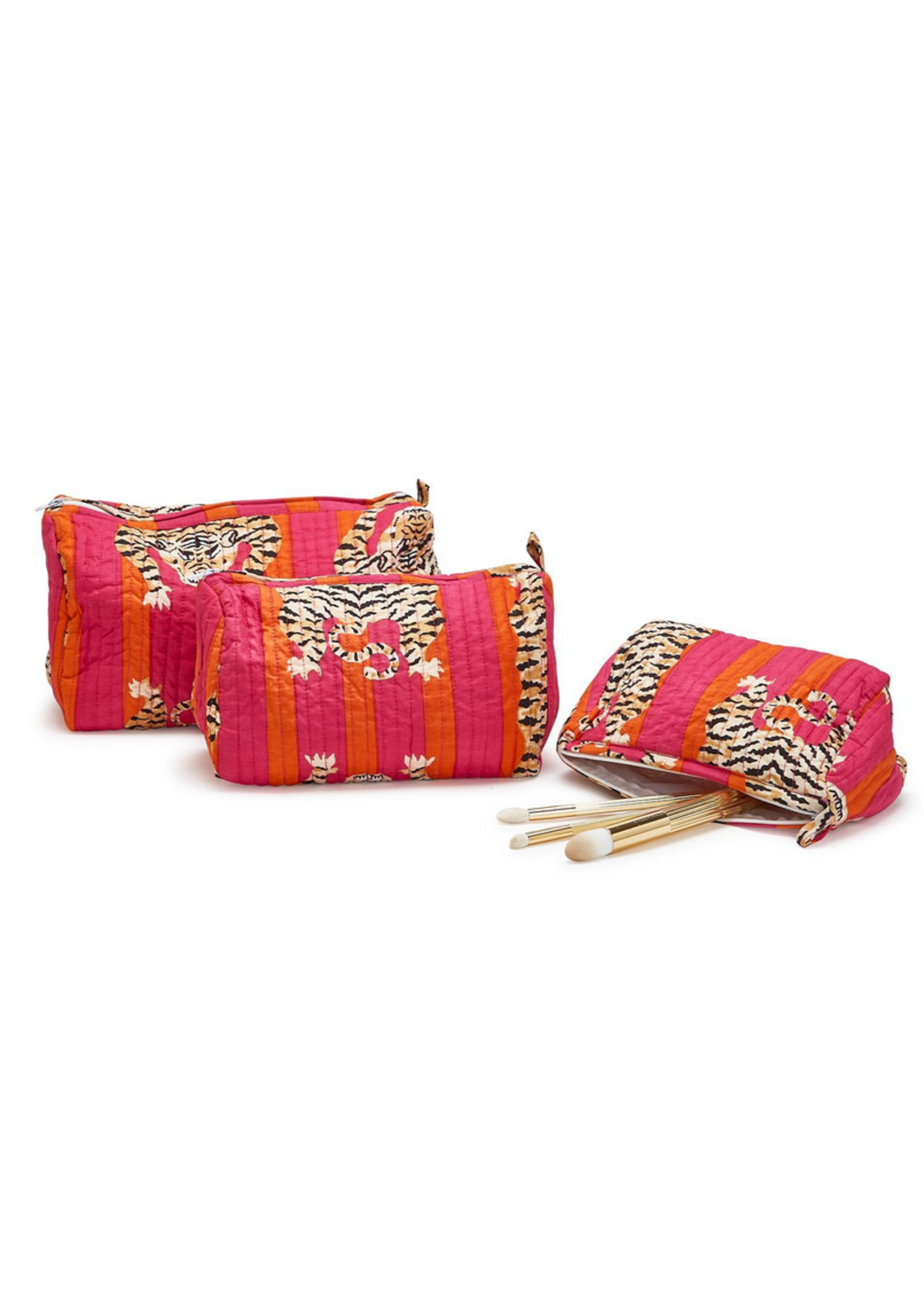 Two's Company Tiger Print Pouch