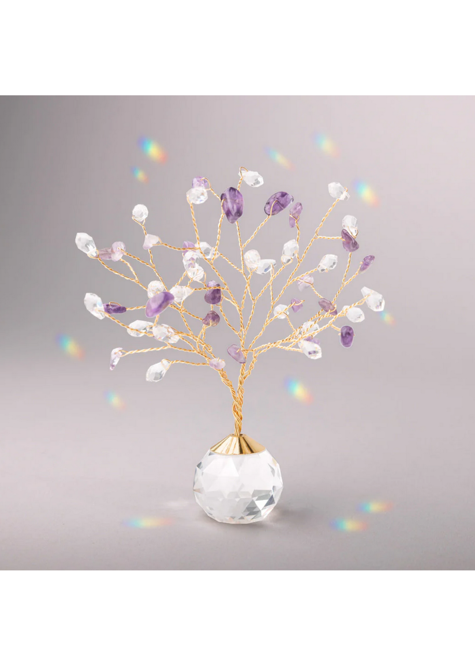 Scout Suncatcher Tree of Life - Amethyst/Protection/Gold