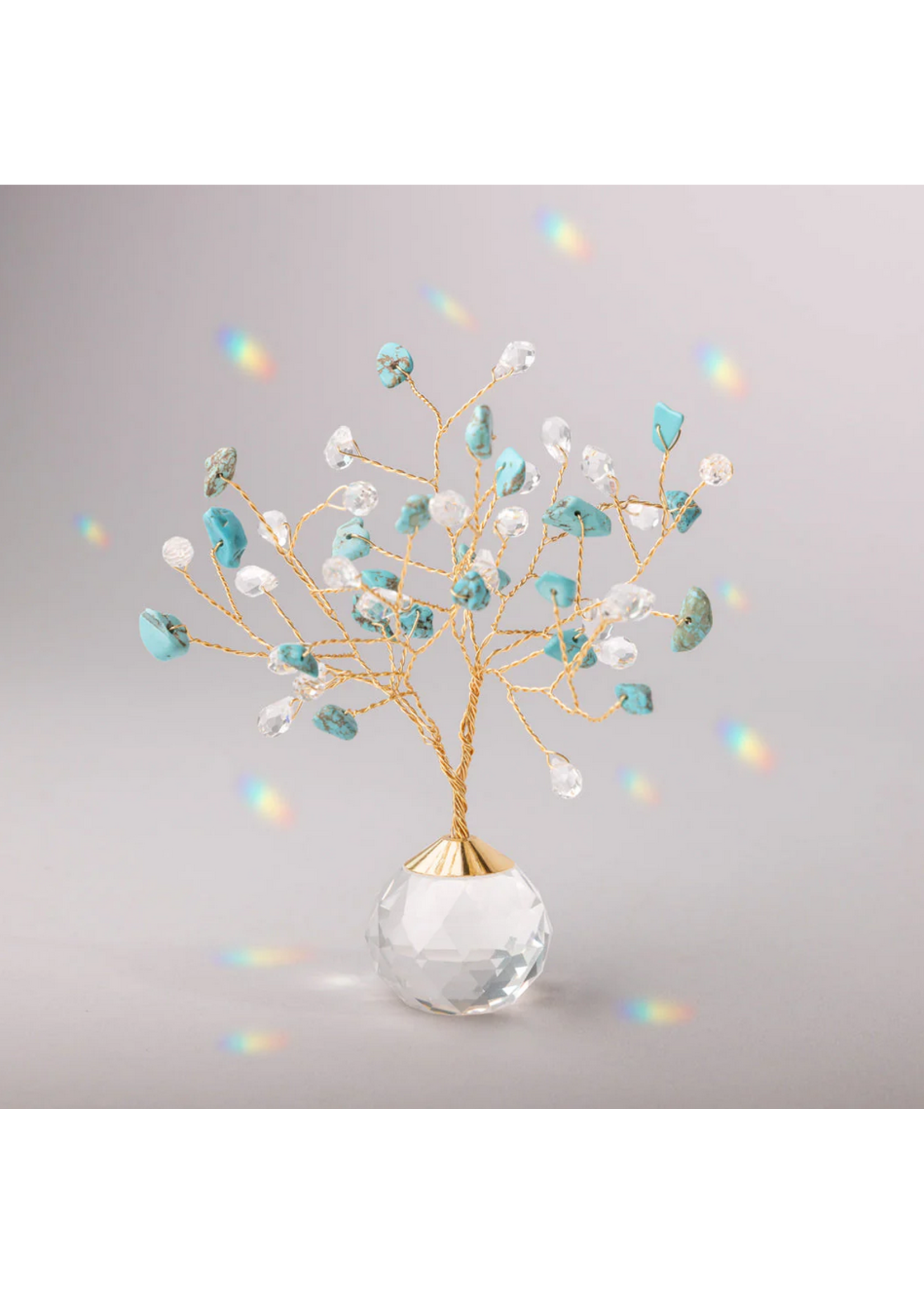 Suncatcher Tree of Life - Turquoise/Tranquility/Gold