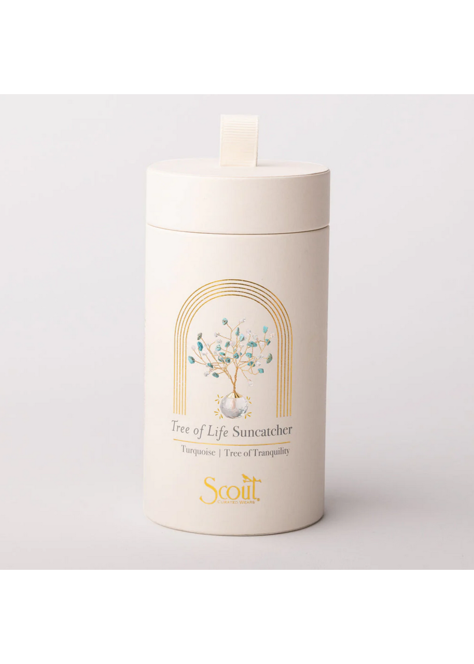 Scout Suncatcher Tree of Life - Turquoise/Tranquility/Gold