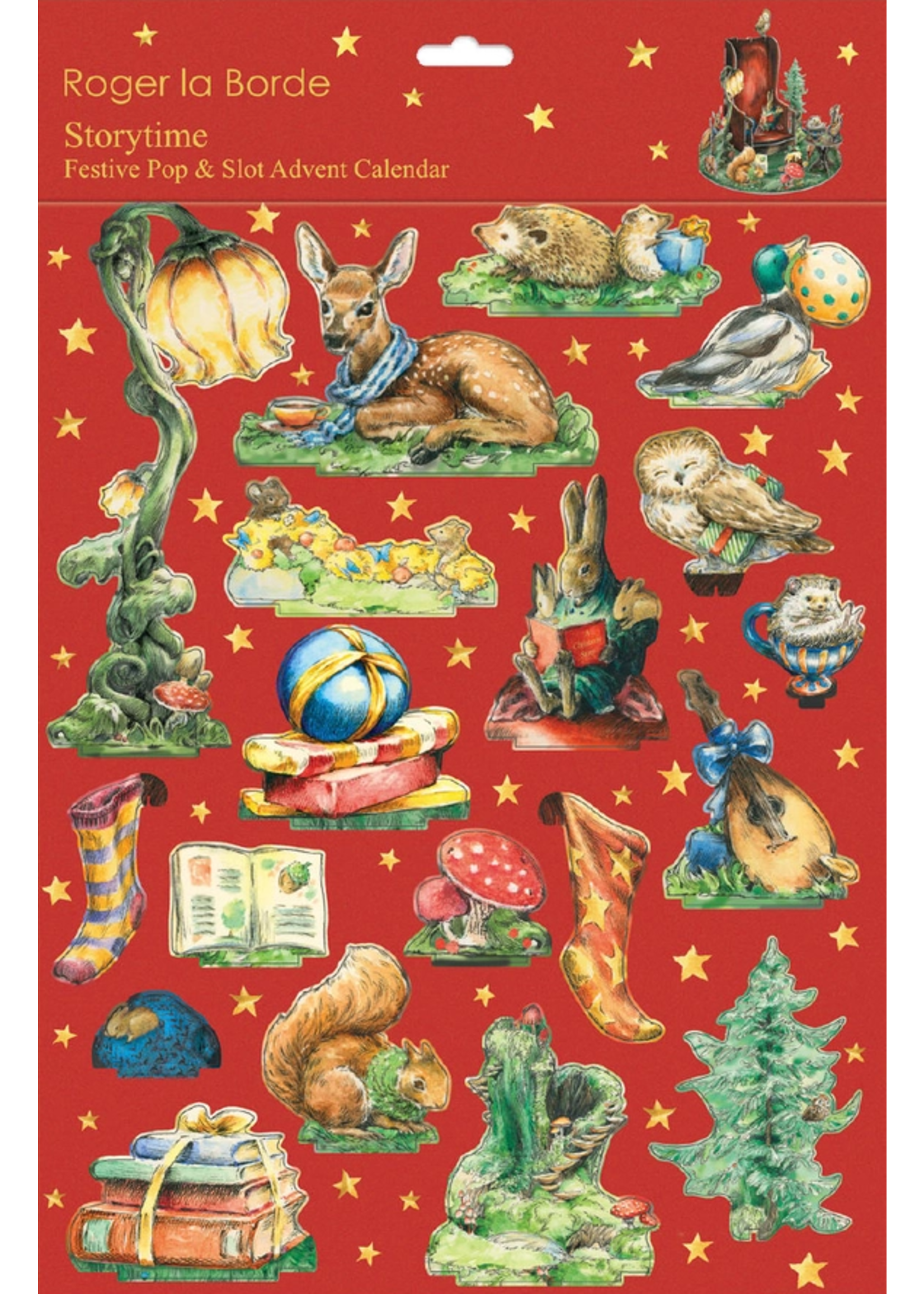 Roger La Borde Rabbit Storytime Christmas Pop & Slot 3D Advent