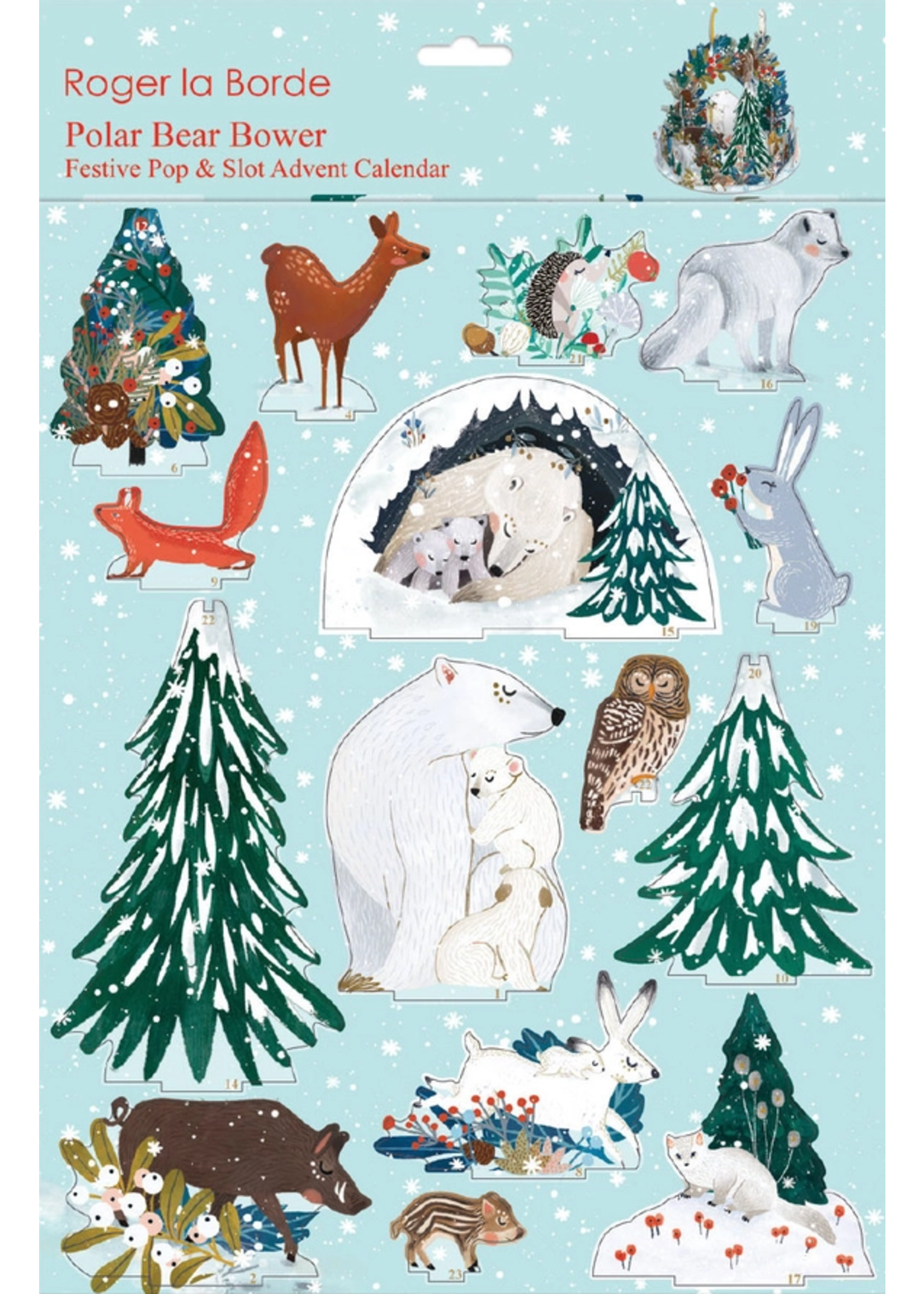 Roger La Borde Polar Bear Bower Advent Pop & Slot Advent Large