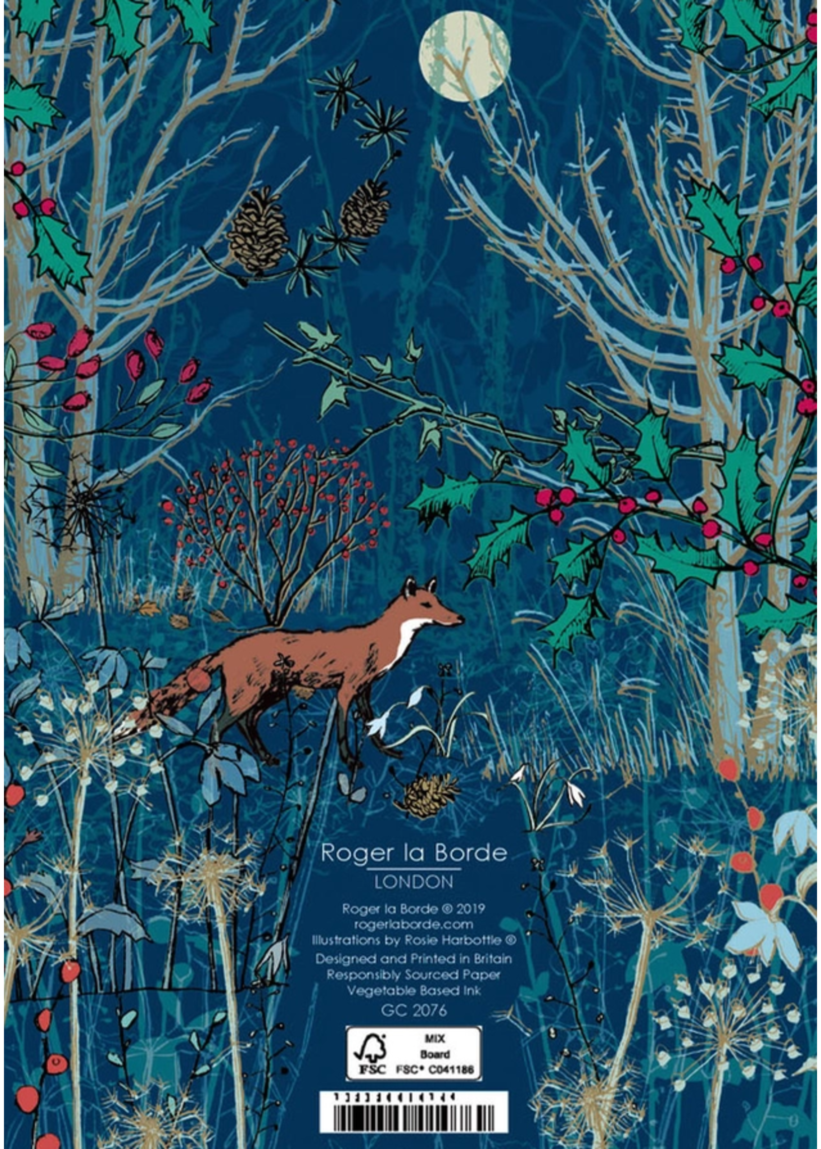Roger La Borde Winter's Tale Animals Advent calendar card - ACC 102