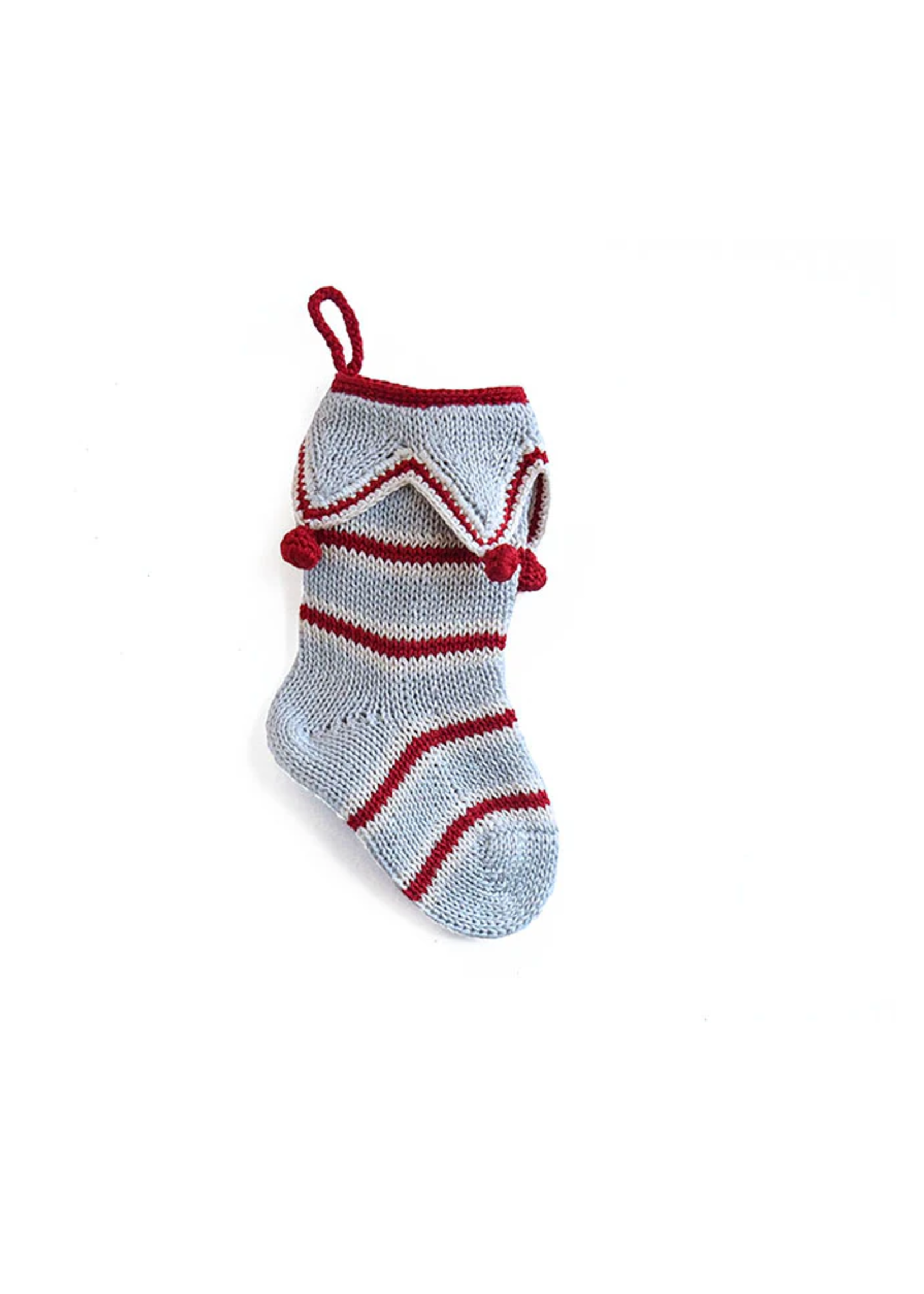 MELANGE Mini Elf Cuff Stocking - Grey