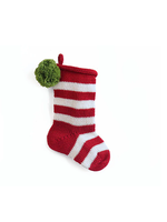 MELANGE Mini Stripe Stocking - Red