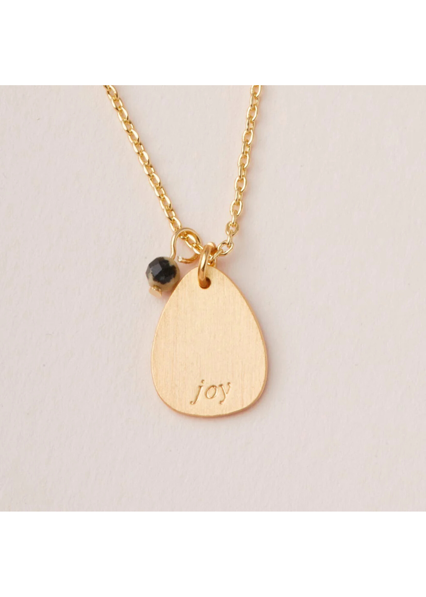 Intention Charm Necklace - Joy Dalmatian/Gold