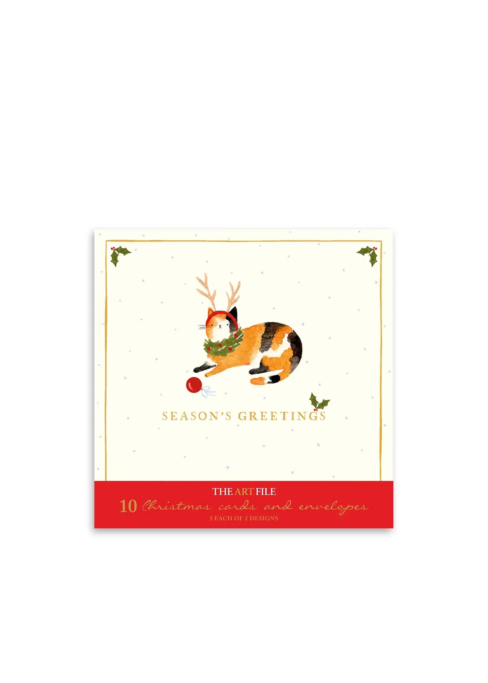 N&Q Christmas Cards Cats Christmas 10ct