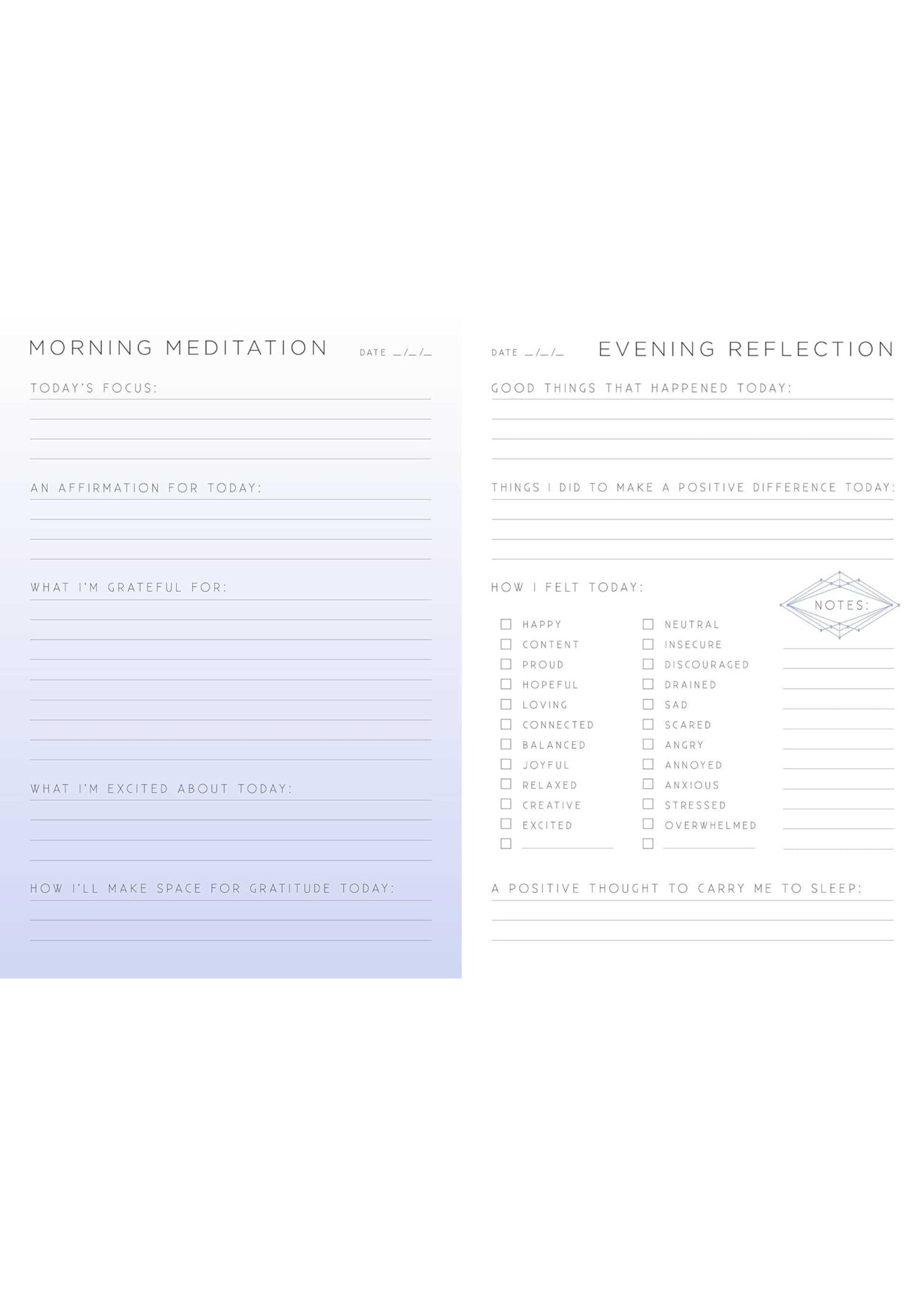 Insight Editions Gratitude - A Day and Night Reflection Journal