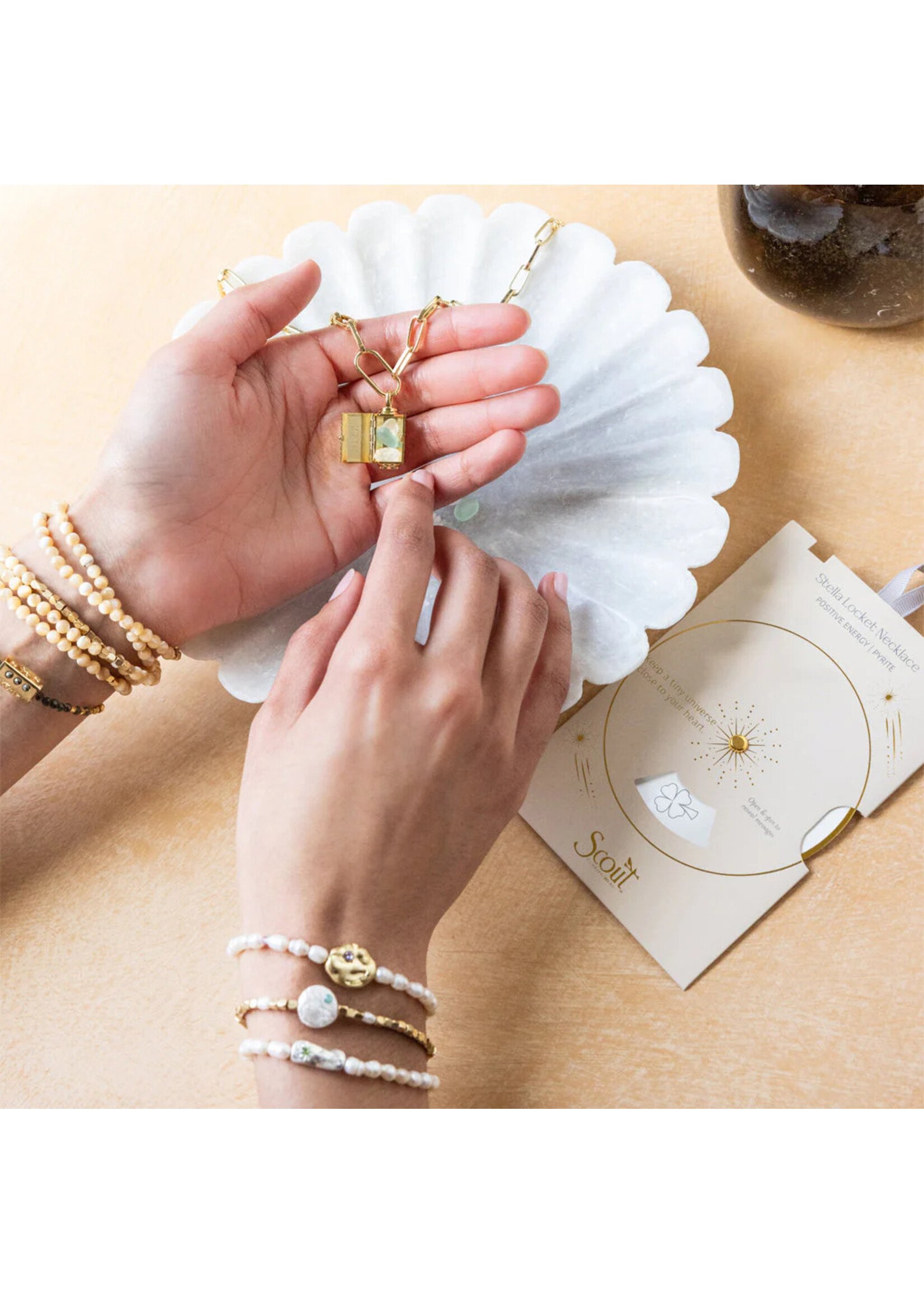 Scout Stella Locket Necklace - Tranquility/Turquoise/Silver