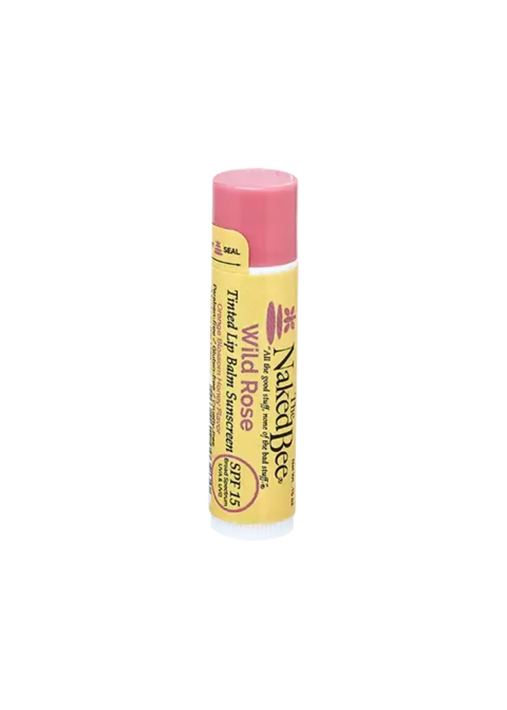 Naked Bee Orange Blossom Honey Tinted Lip Balm Wild Rose