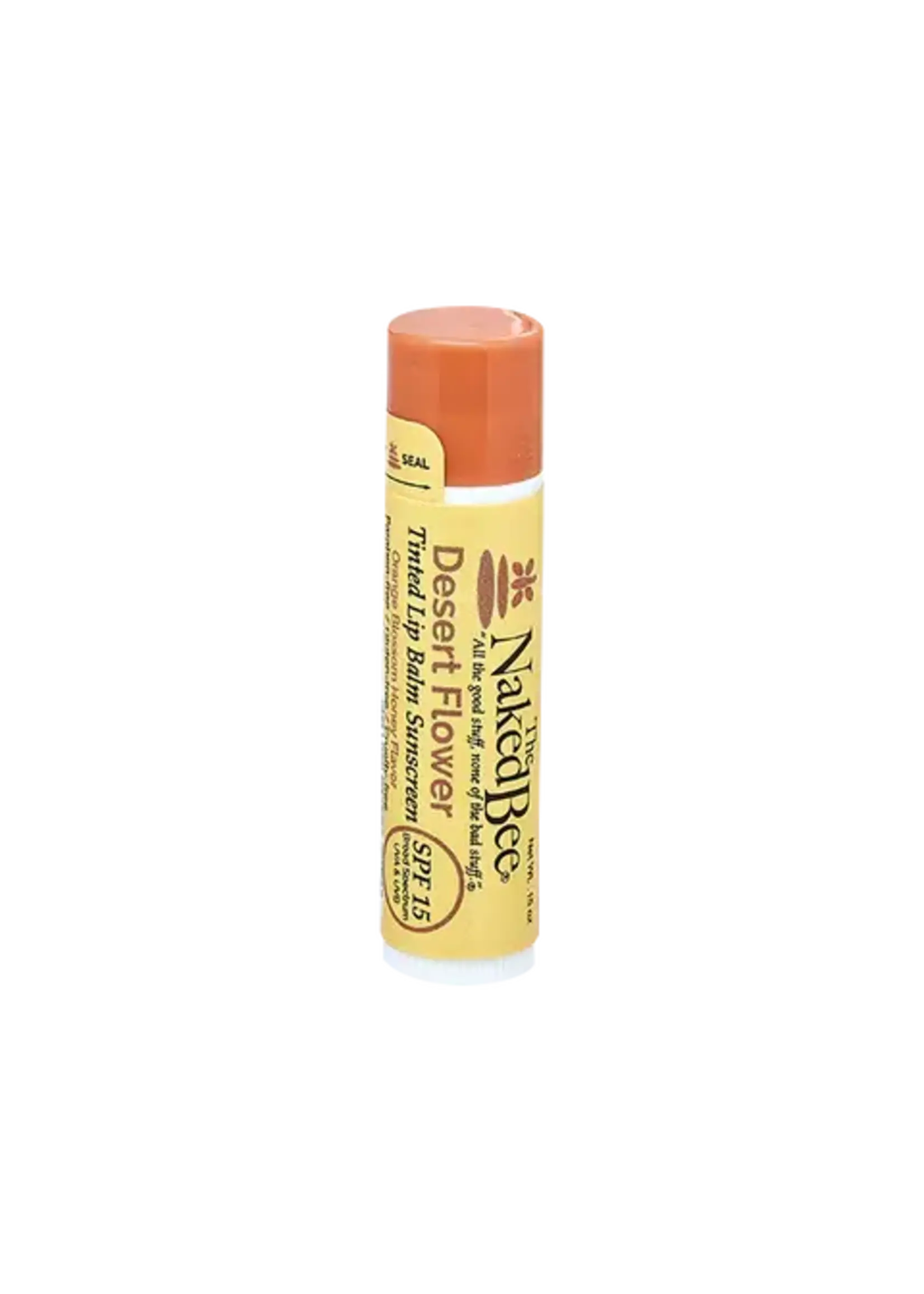 Naked Bee Orange Blossom Honey Tinted Lip Balm Desert Flower