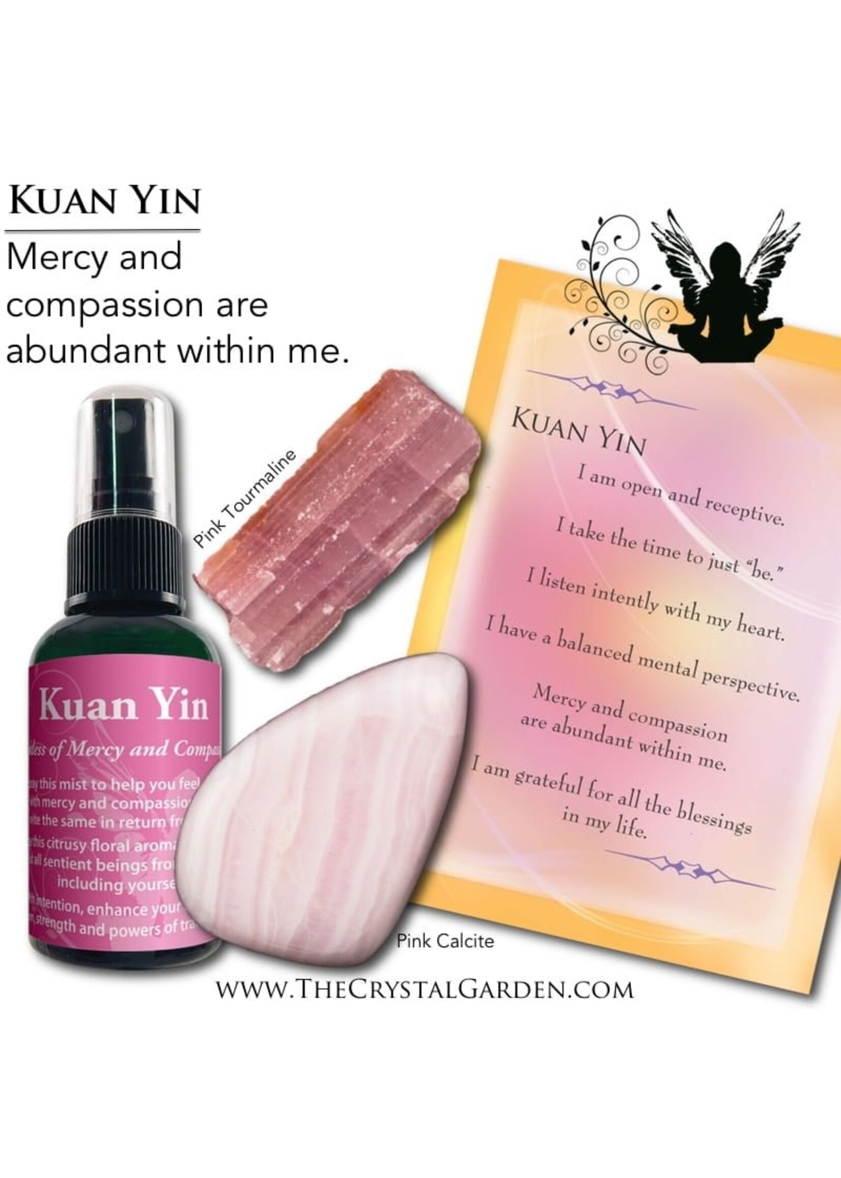 Crystal Garden Kuan Yin Goddess Of Mercy & Compassion Spray