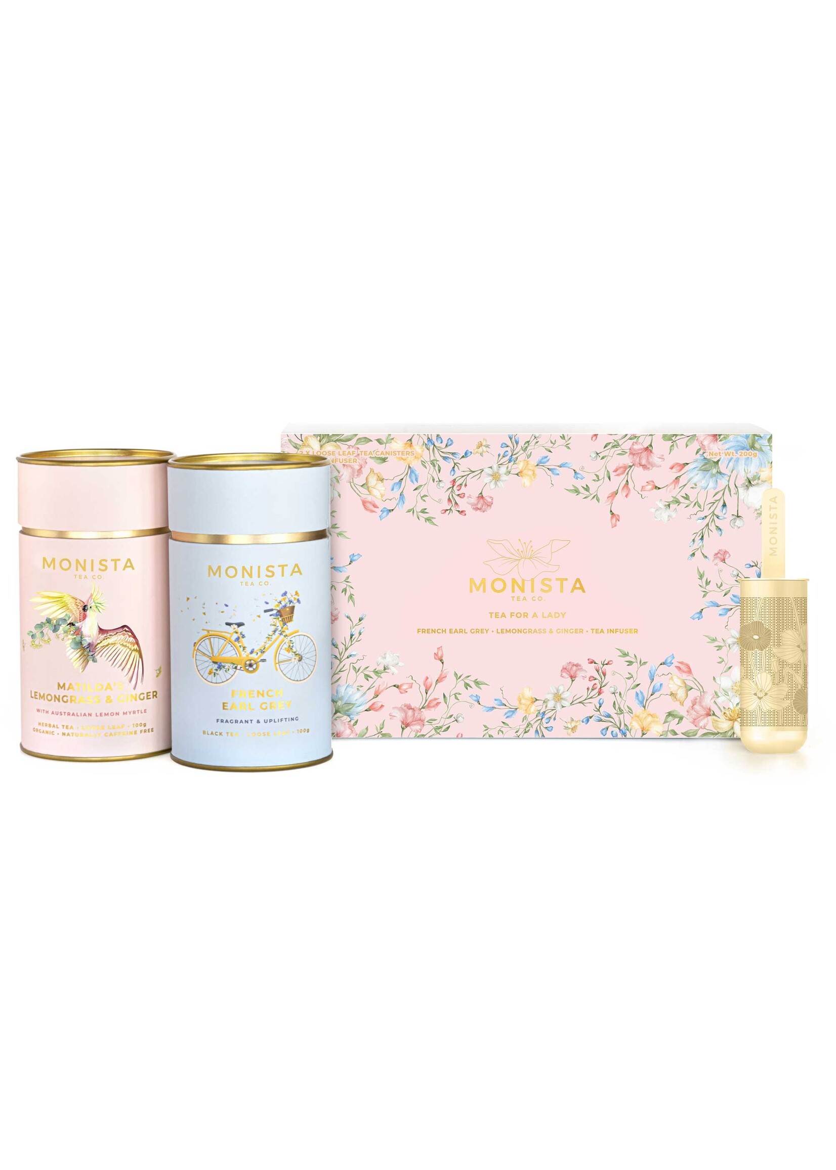 Monista Tea For A Lady 2 Teas/ 1 Infuser