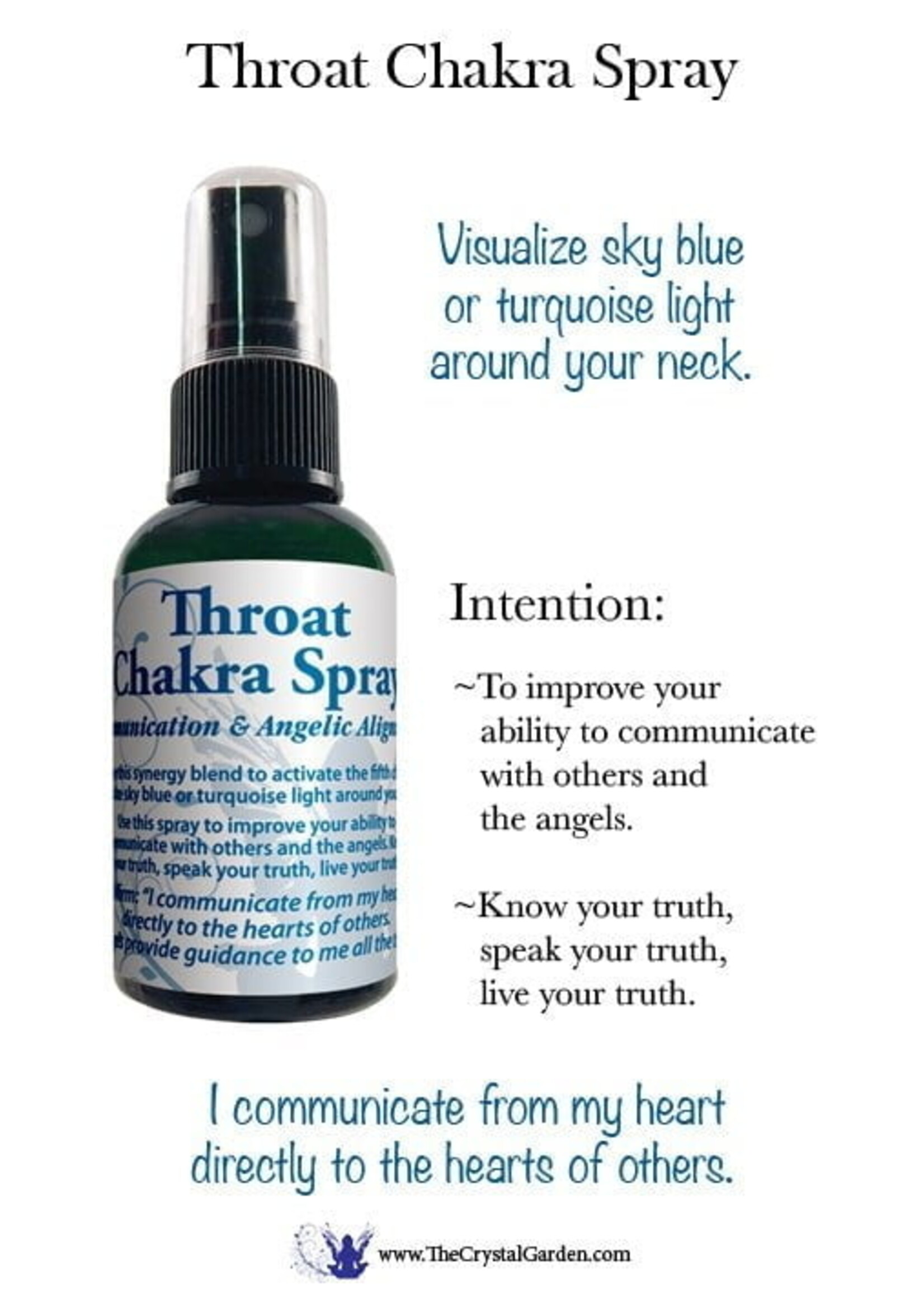 Crystal Garden Throat Chakra Spray 2oz