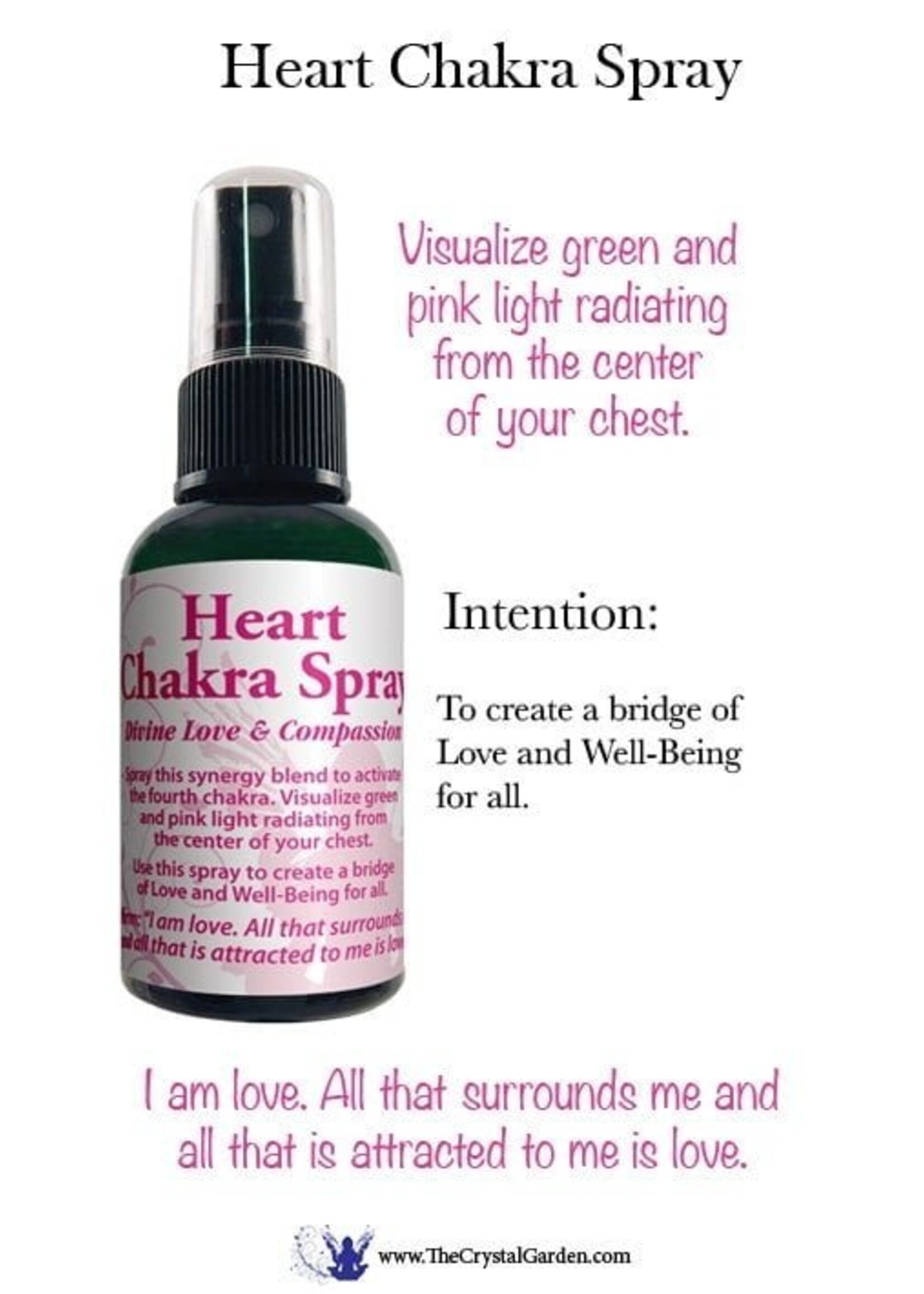 Crystal Garden Heart Chakra Spray 2 oz