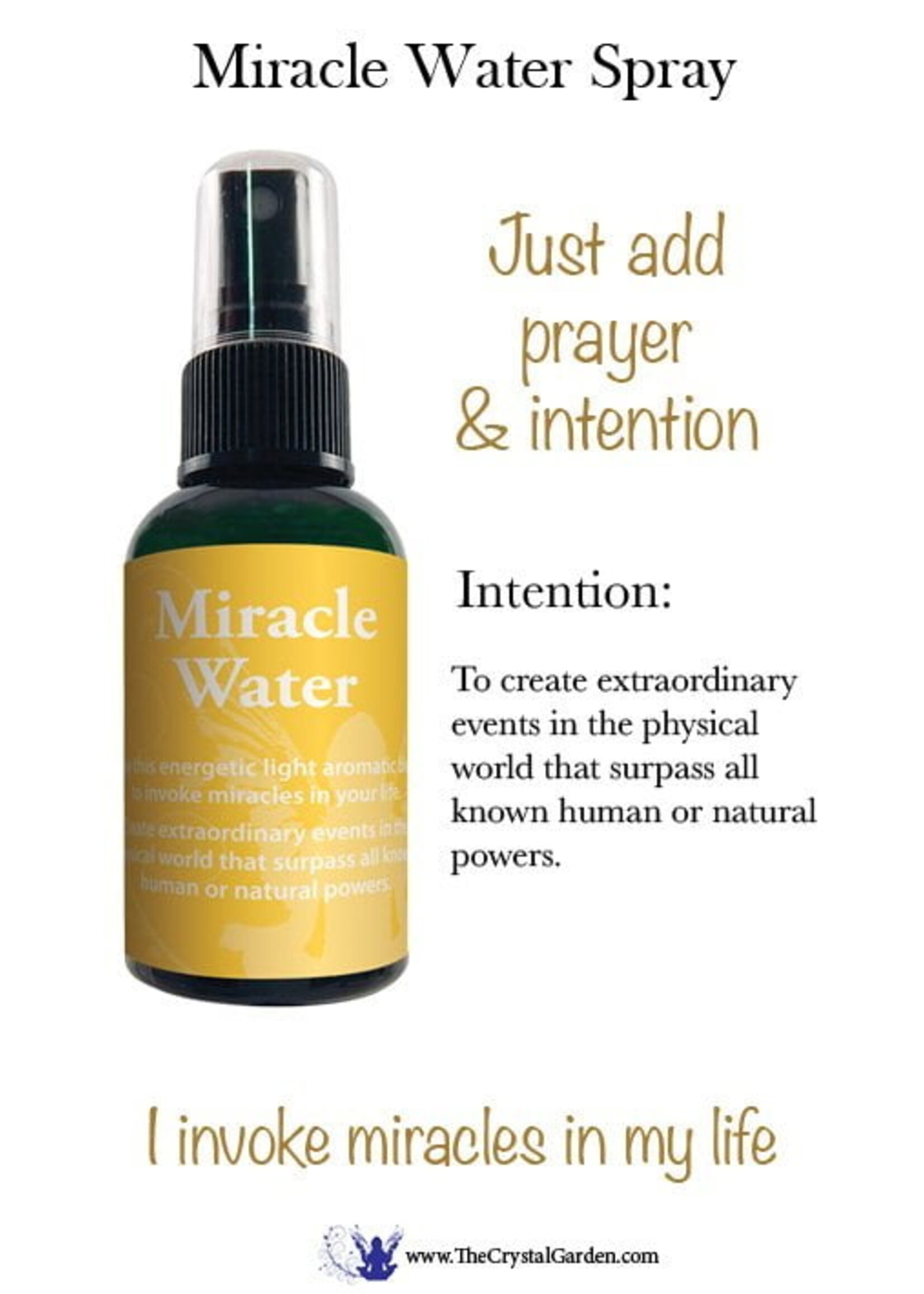 Crystal Garden Miracle Water Spray 2 oz