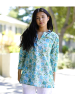 Dolma Romina Turquoise Sage Cotton Tunic