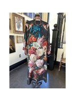 Market Of Stars Flight of Fancy Opera Duster Bamboo Kimono Robe Hummingbird