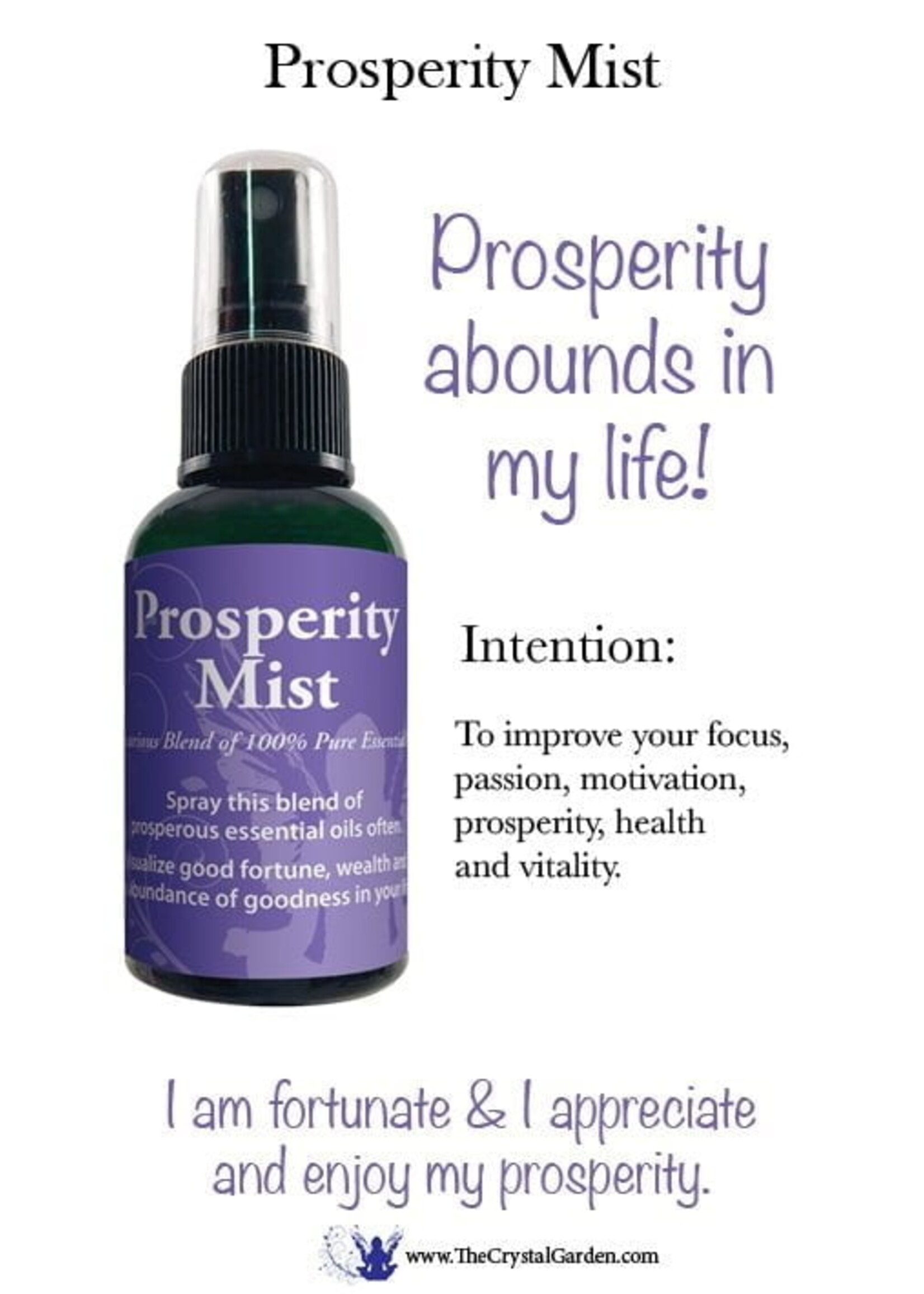 Crystal Garden Prosperity Mist 2 oz