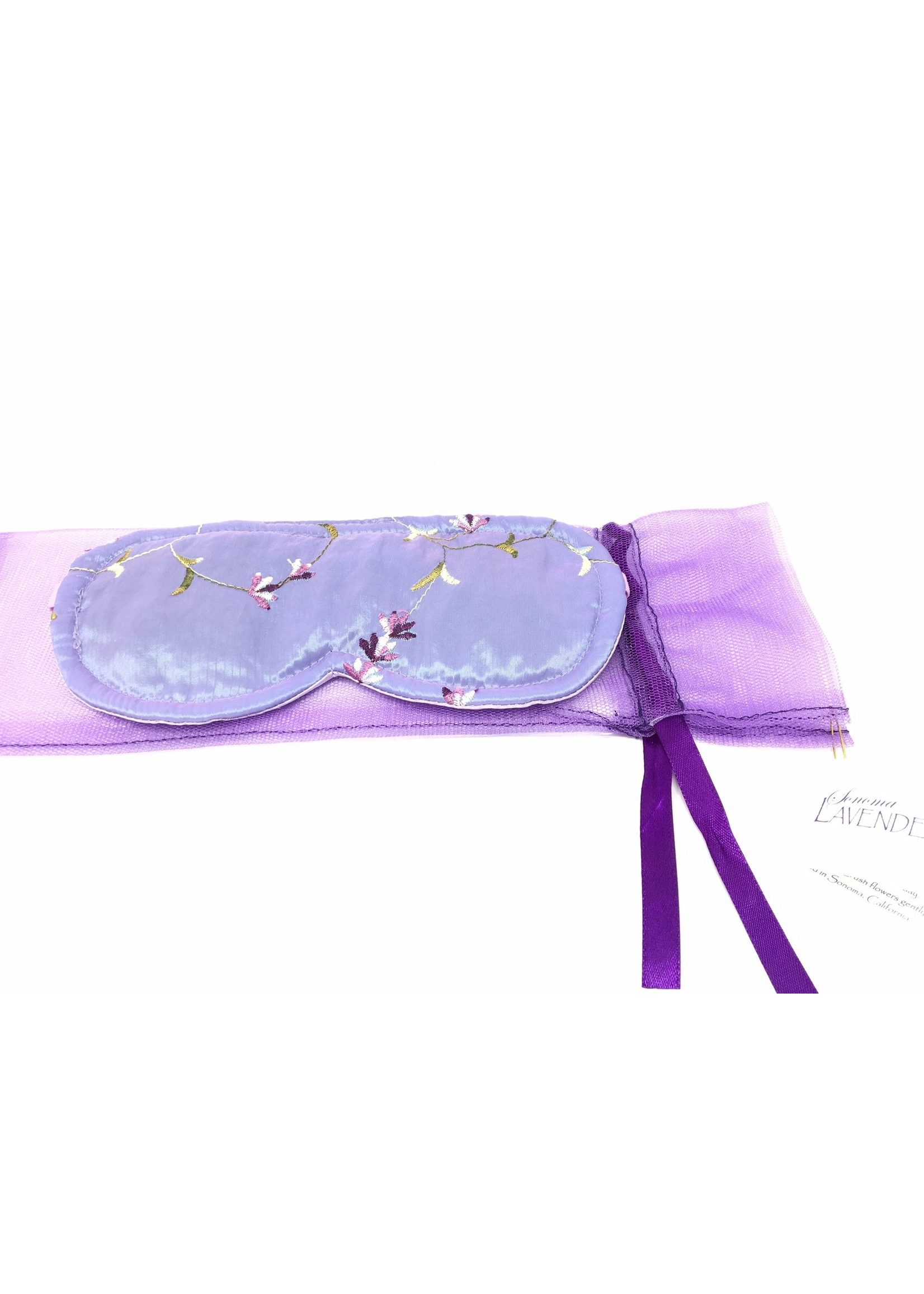 Sonoma Sleep Mask Embroidered Lilac Lavender