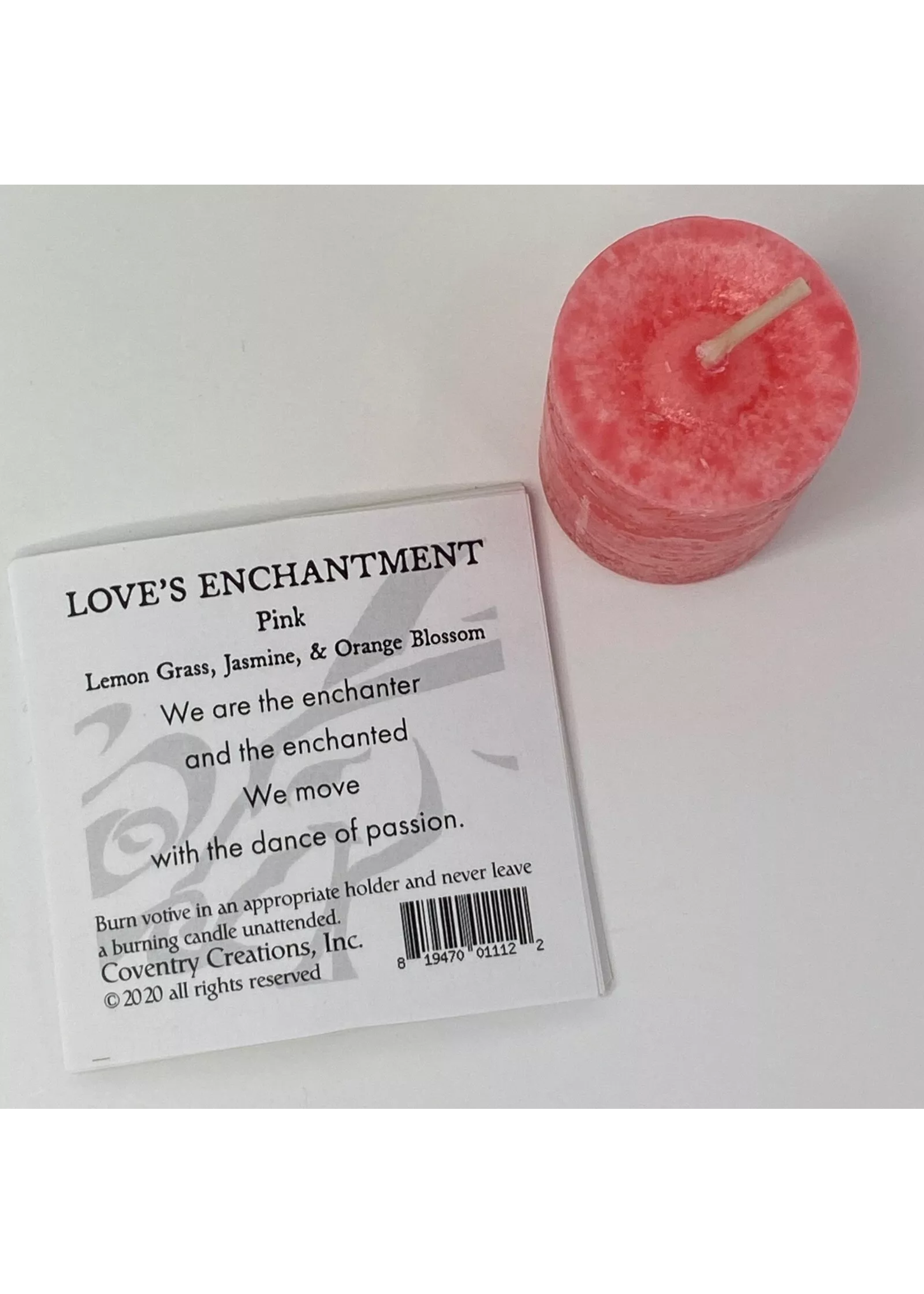 Coventry Creations POWER VOTIVE Love's Enchantment