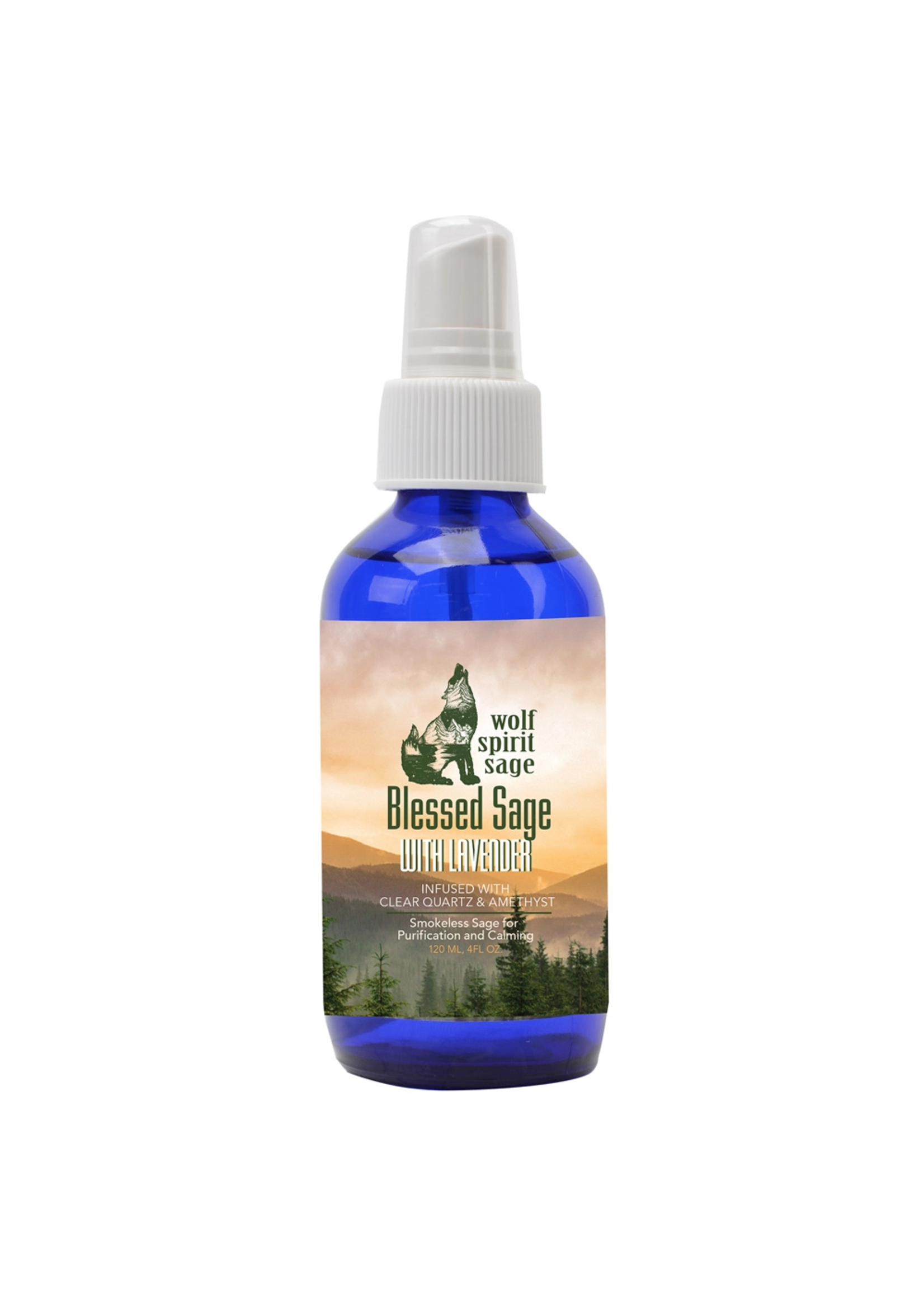 Wolf Spirit Blessed Sage with Lavender Spray