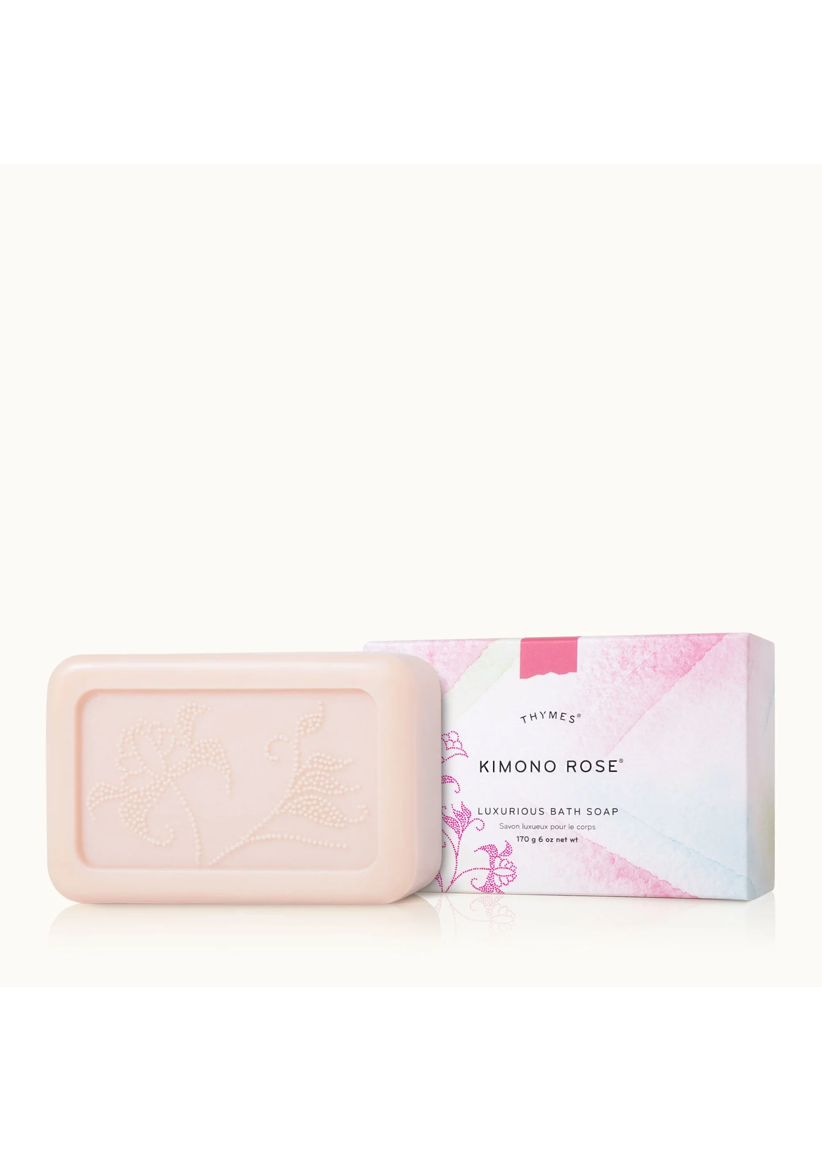 Thymes Kimono Rose Bath Bar Soap