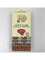 Incense Cones White Sage & Palo Santo Backflow 8 Jumbo