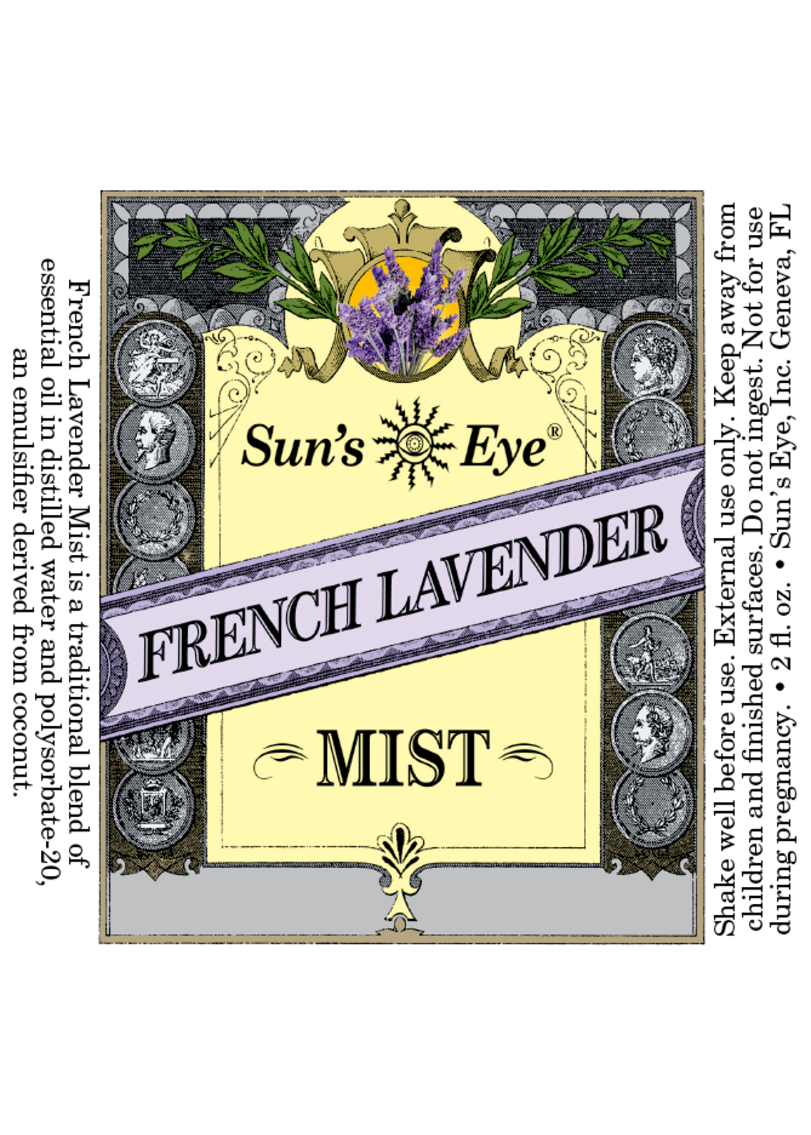 Sun's Eye French Lavender Mist 2oz