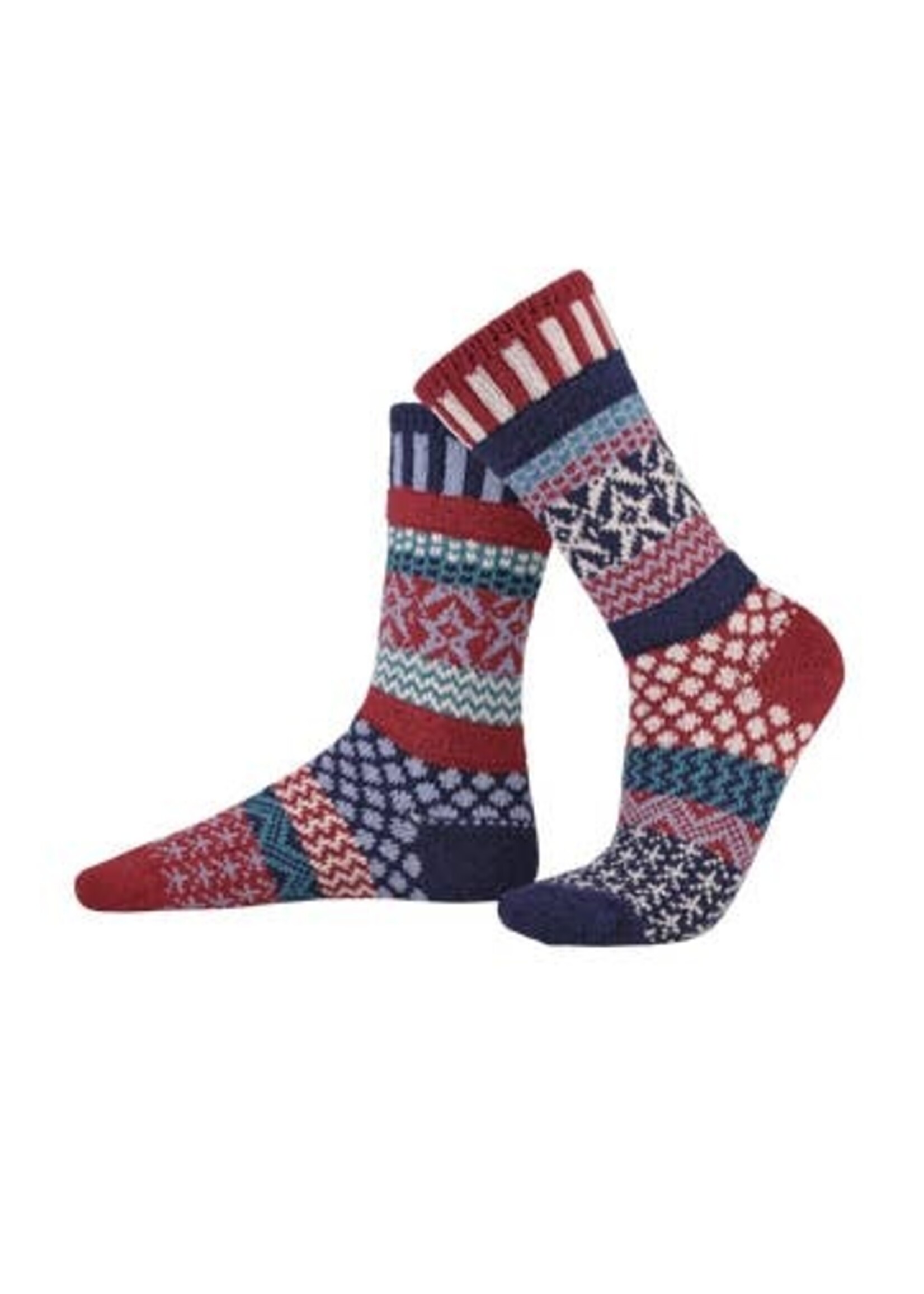 Solmate Socks Stars and Stripes Socks Adult Crew Sm