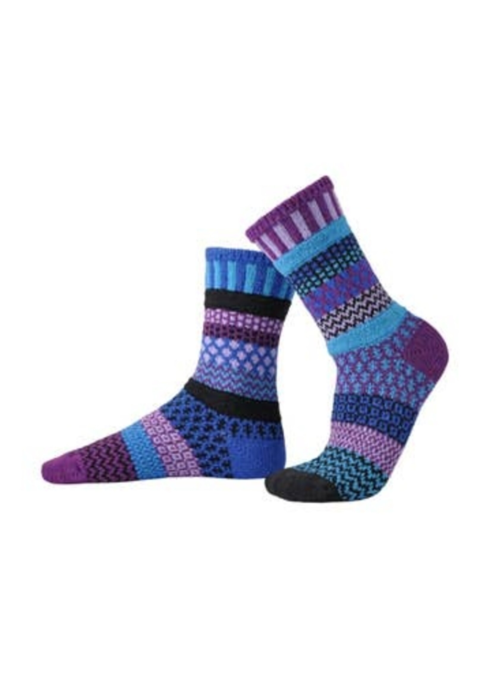 Solmate Socks Raspberry Socks Adult Crew Md