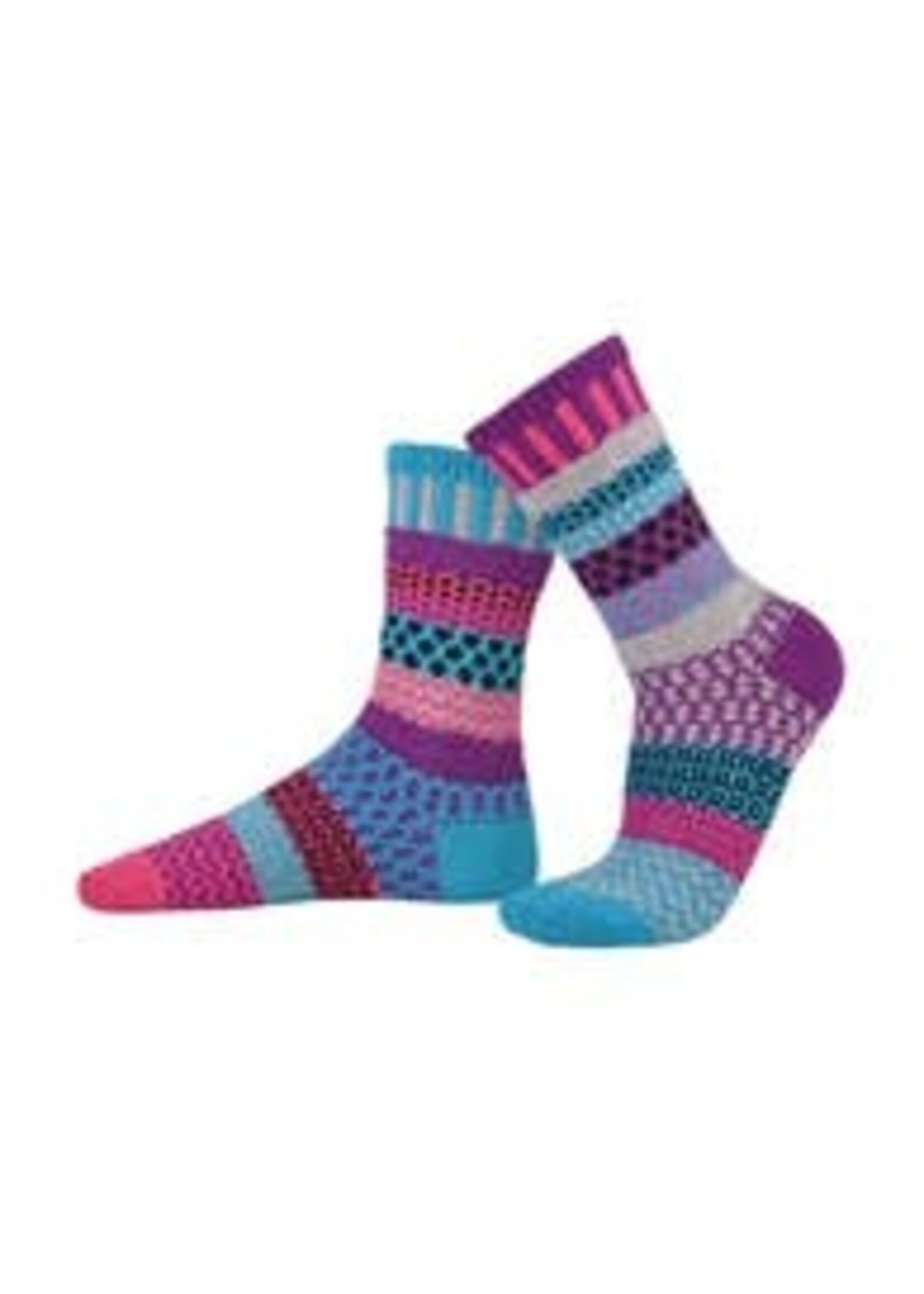 Solmate Socks Periwinkle Socks Adult Crew Md