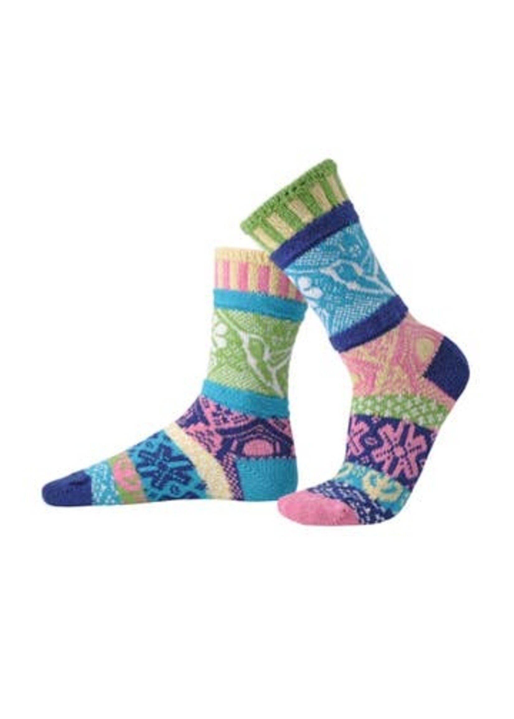 Solmate Socks Hummingbird Adult Crew Md