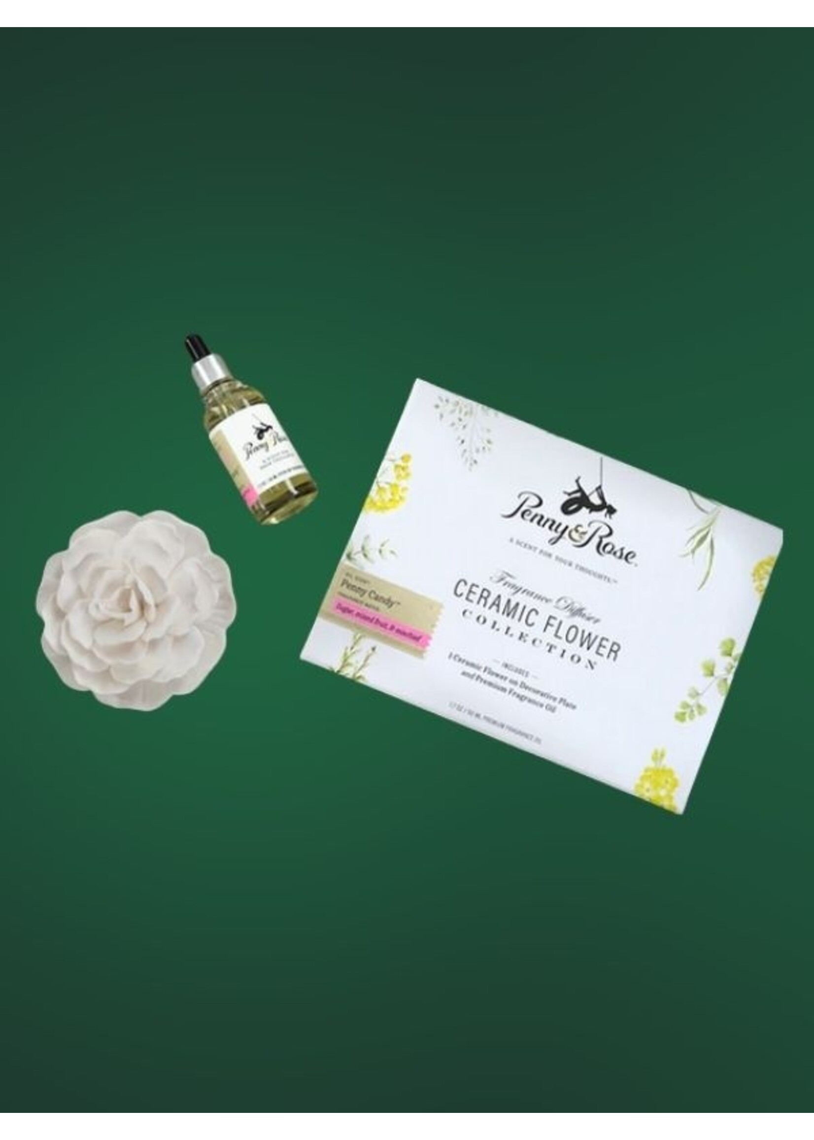 Penny & Rose Linens On The Line Ceramic Flower Diffuser