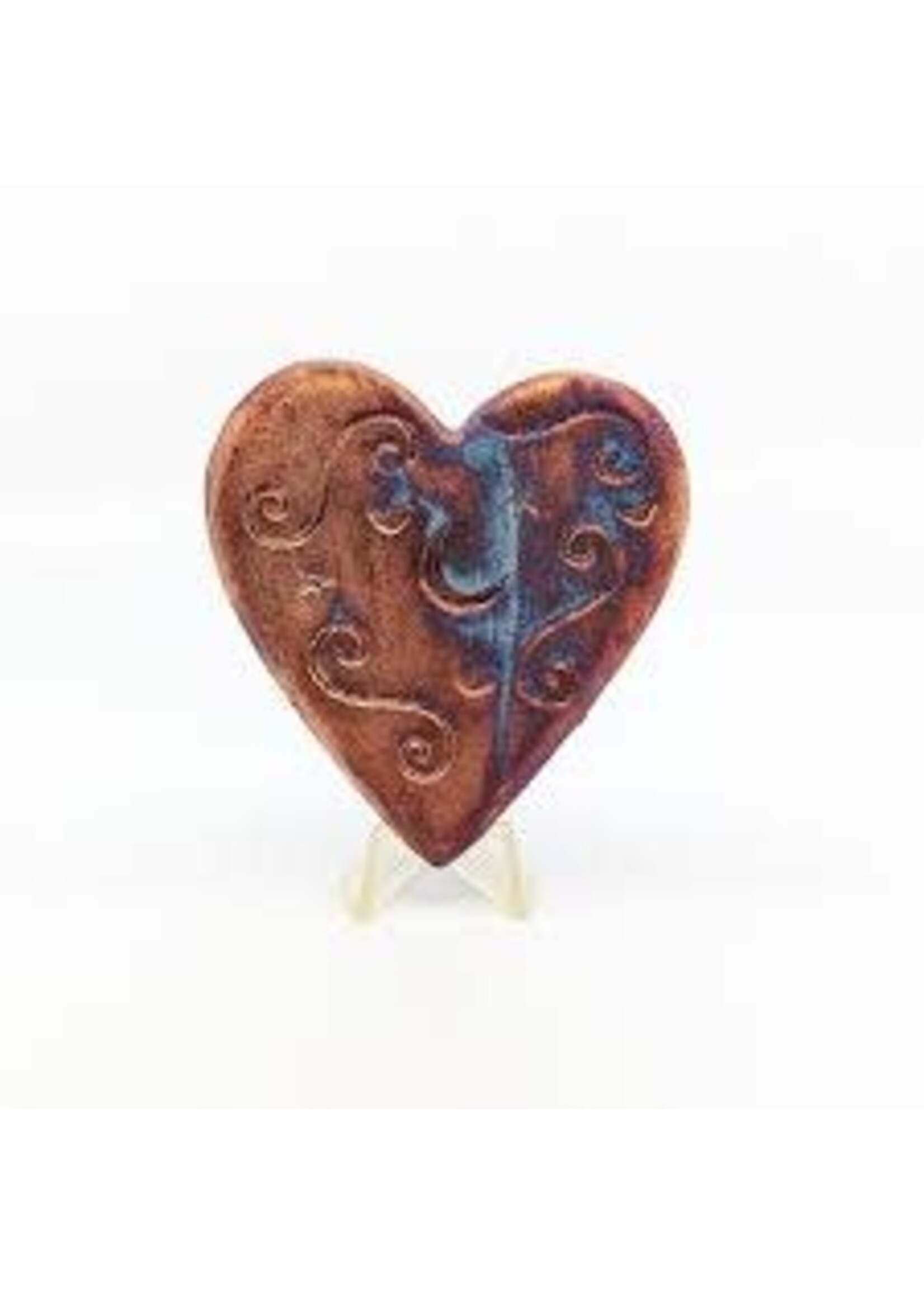Raku Blessed Small Heart Assorted
