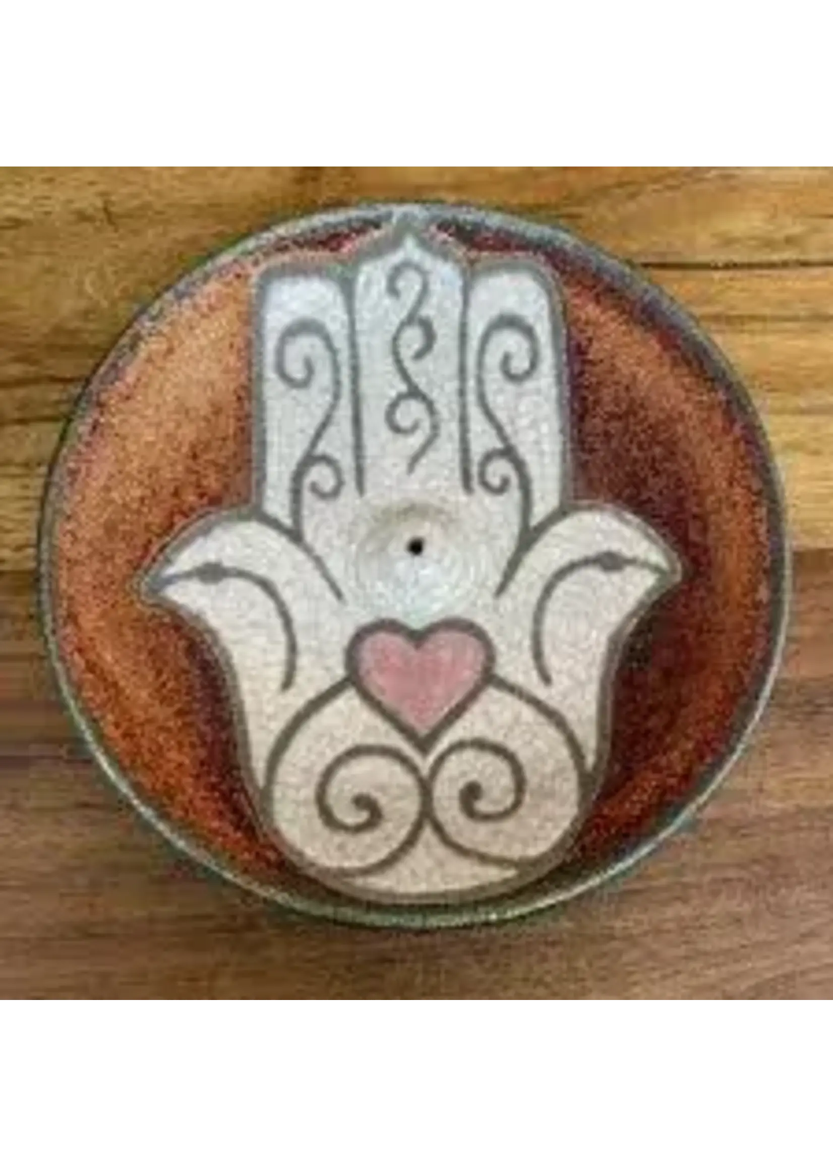 Raku Incense Burners Hamsa
